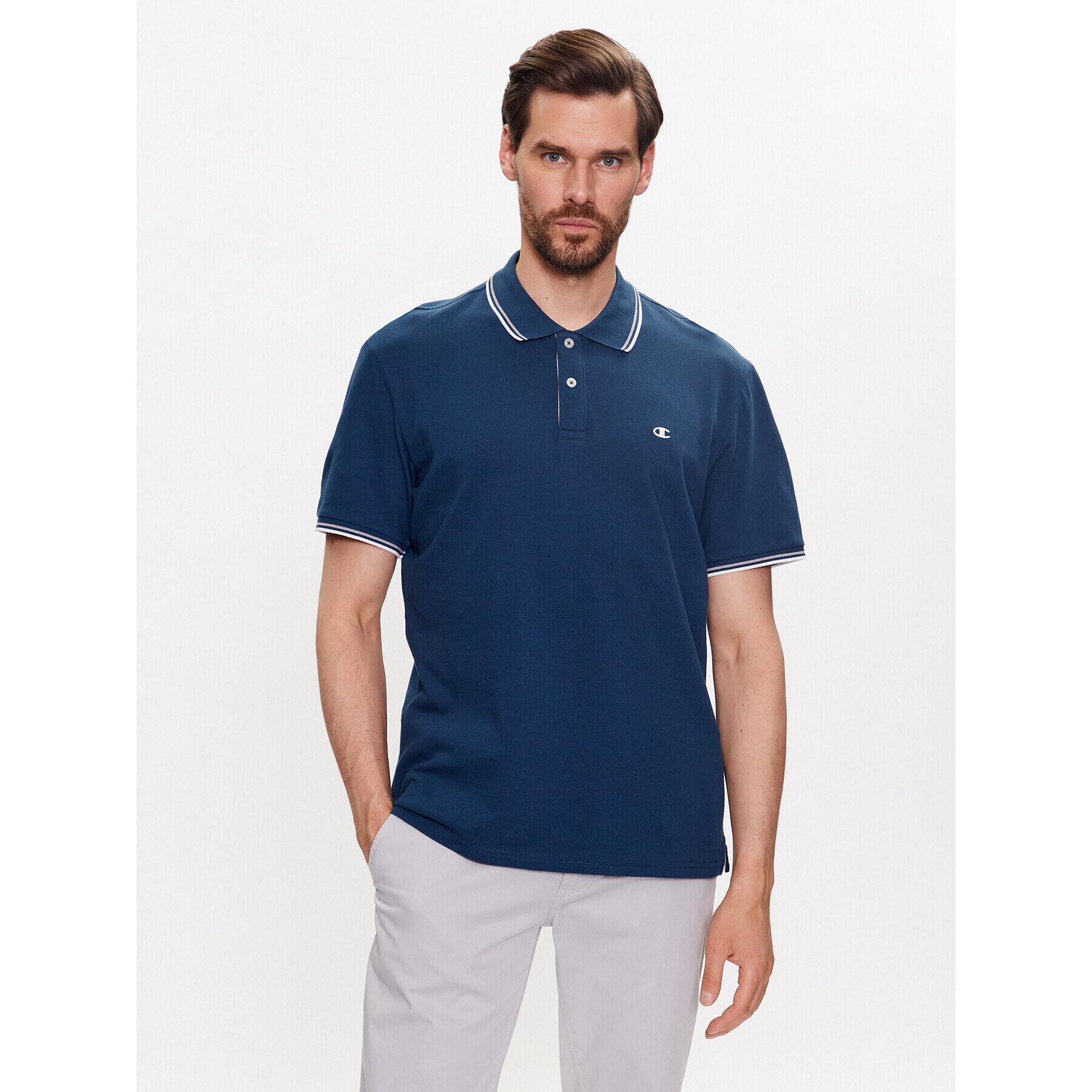 Champion Polokošile 218755 Tmavomodrá Regular Fit - Pepit.cz