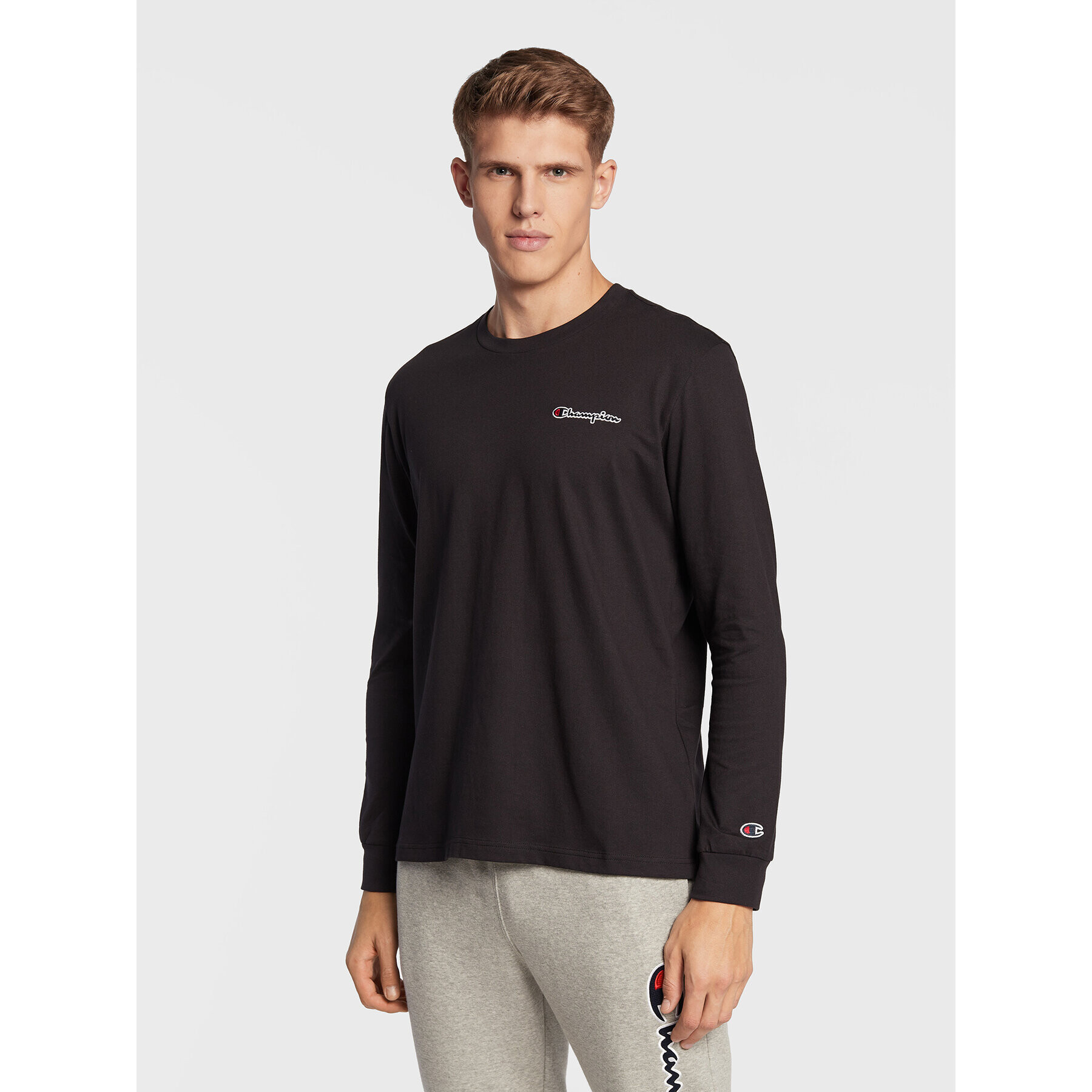 Champion S dlouhým rukávem Crewneck 217868 Černá Regular Fit - Pepit.cz