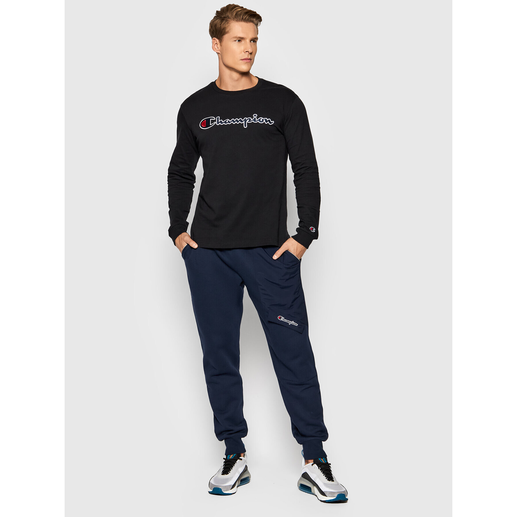 Champion S dlouhým rukávem High 216474 Černá Regular Fit - Pepit.cz