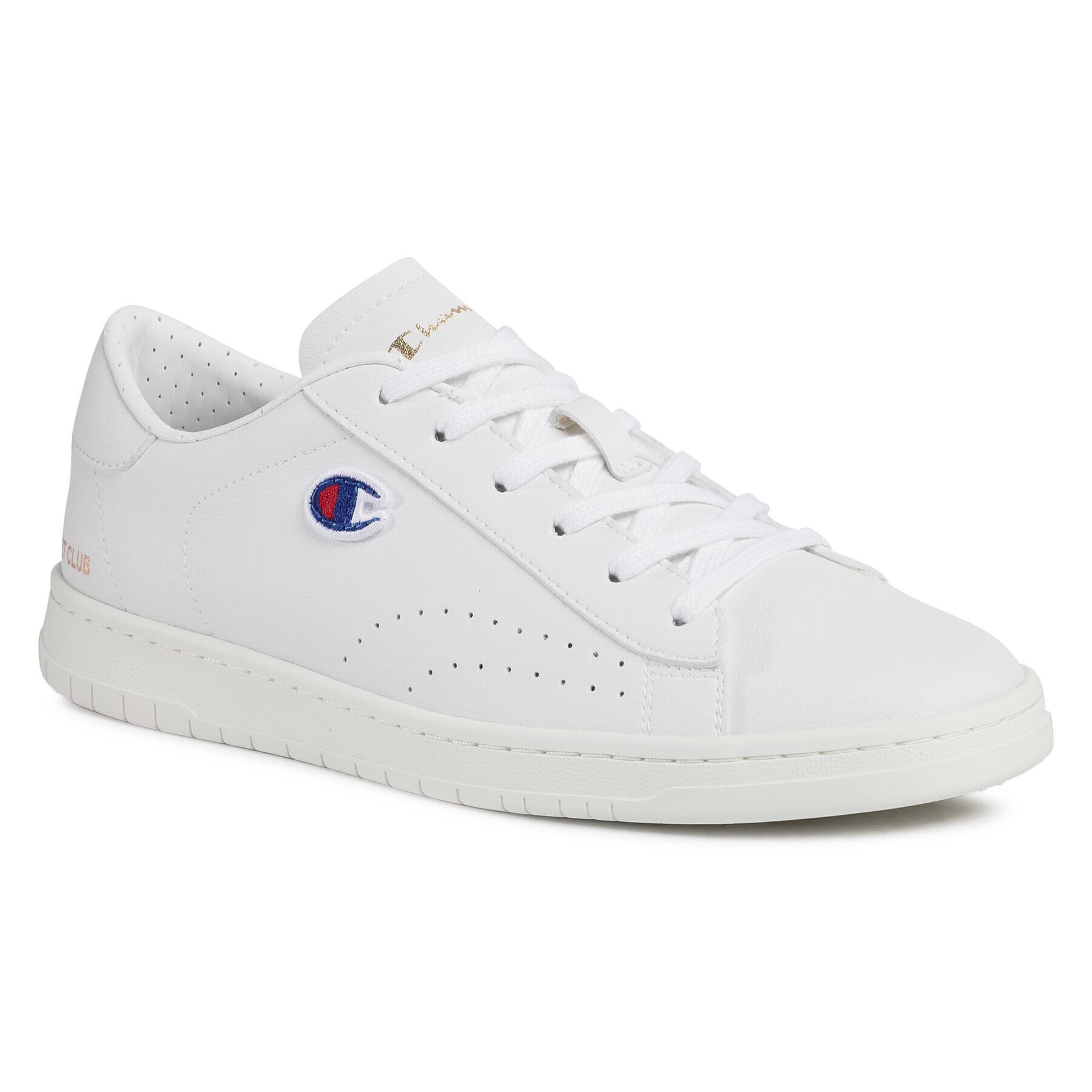 Champion Sneakersy Court Club Patch S21585-F20WW001 Bílá - Pepit.cz