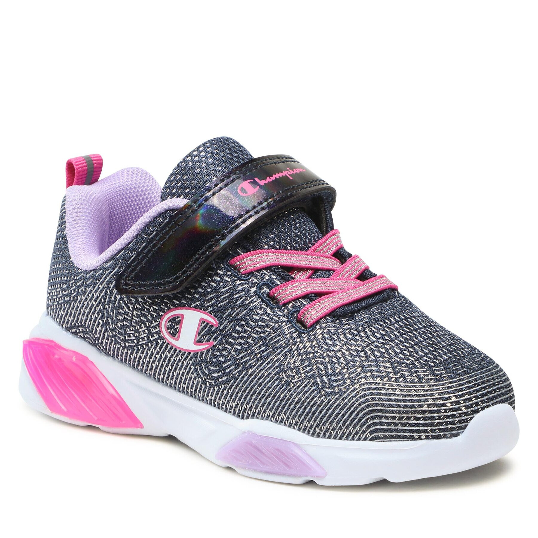 Champion Sneakersy Low Cut Shoe Wave Sparkle G Ps S32780-BS502 Tmavomodrá - Pepit.cz