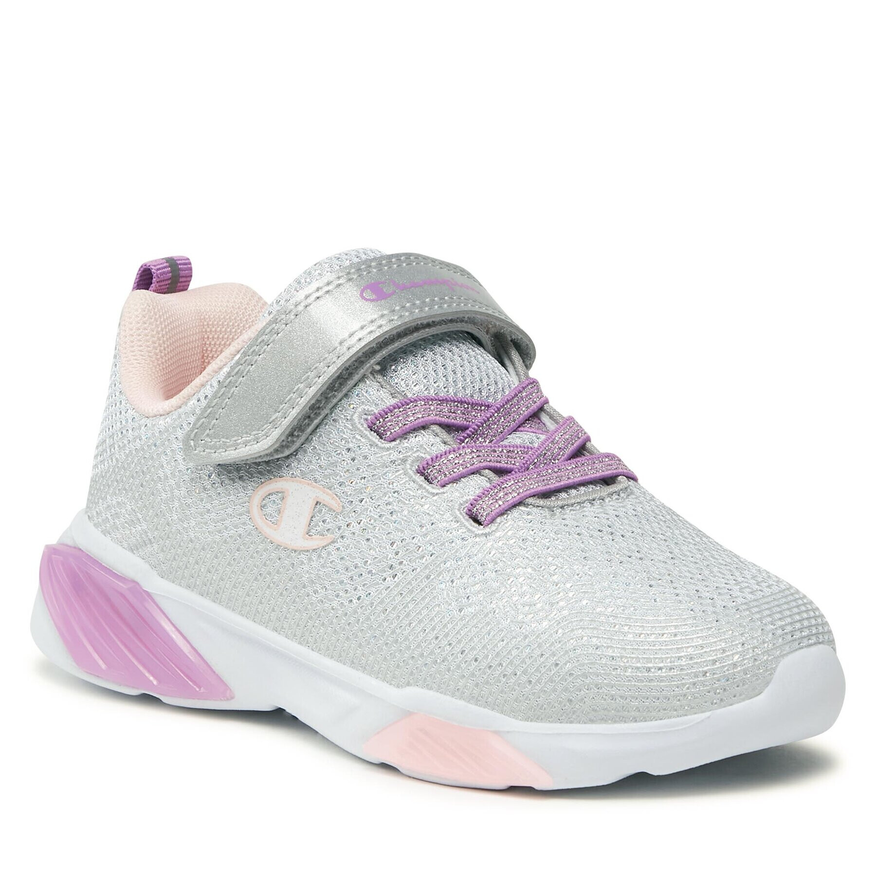 Champion Sneakersy Low Cut Shoe Wave Sparkle G Ps S32780-EM008 Šedá - Pepit.cz