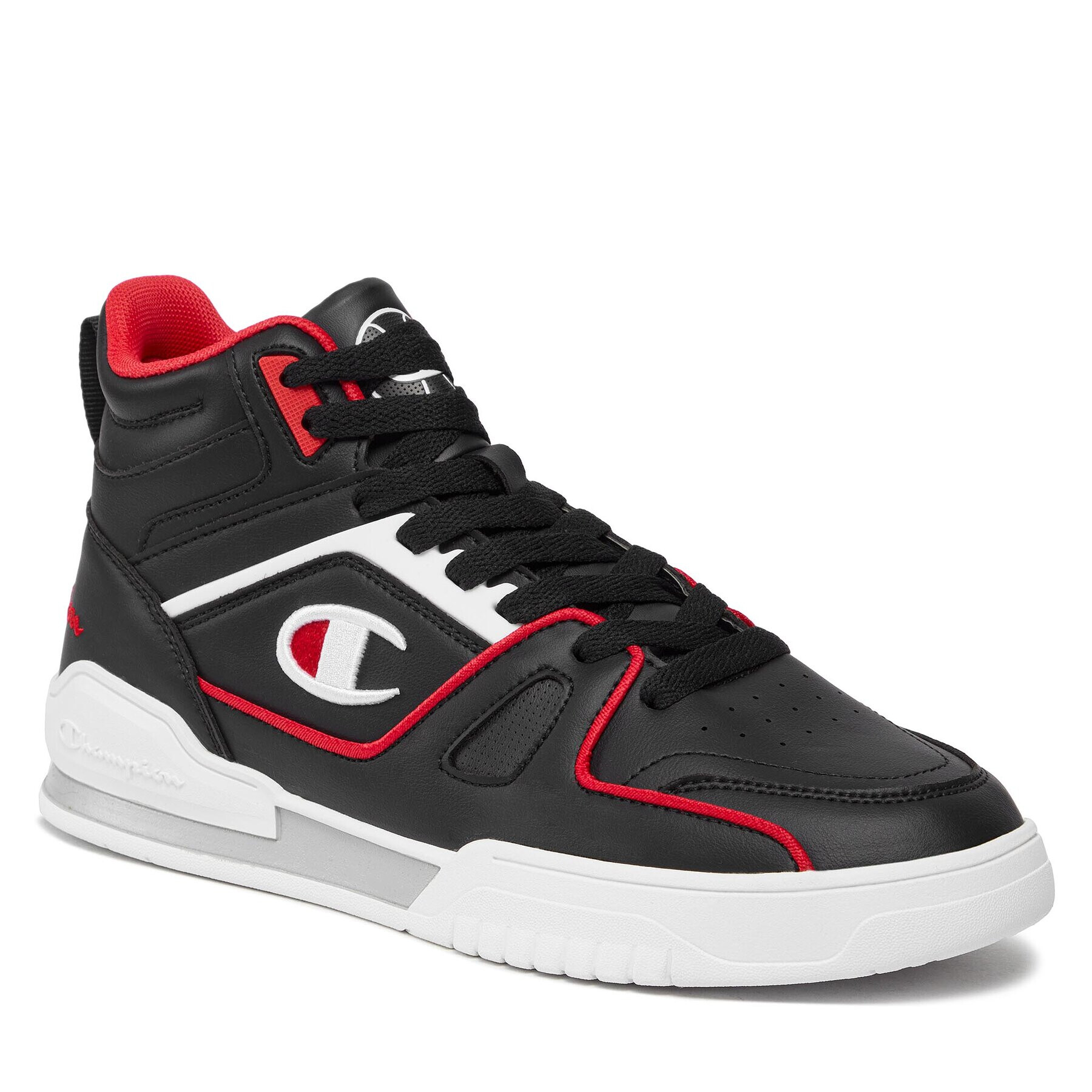 Champion Sneakersy Mid Cut Shoe 3 Point Mid S22119-KK002 Černá - Pepit.cz