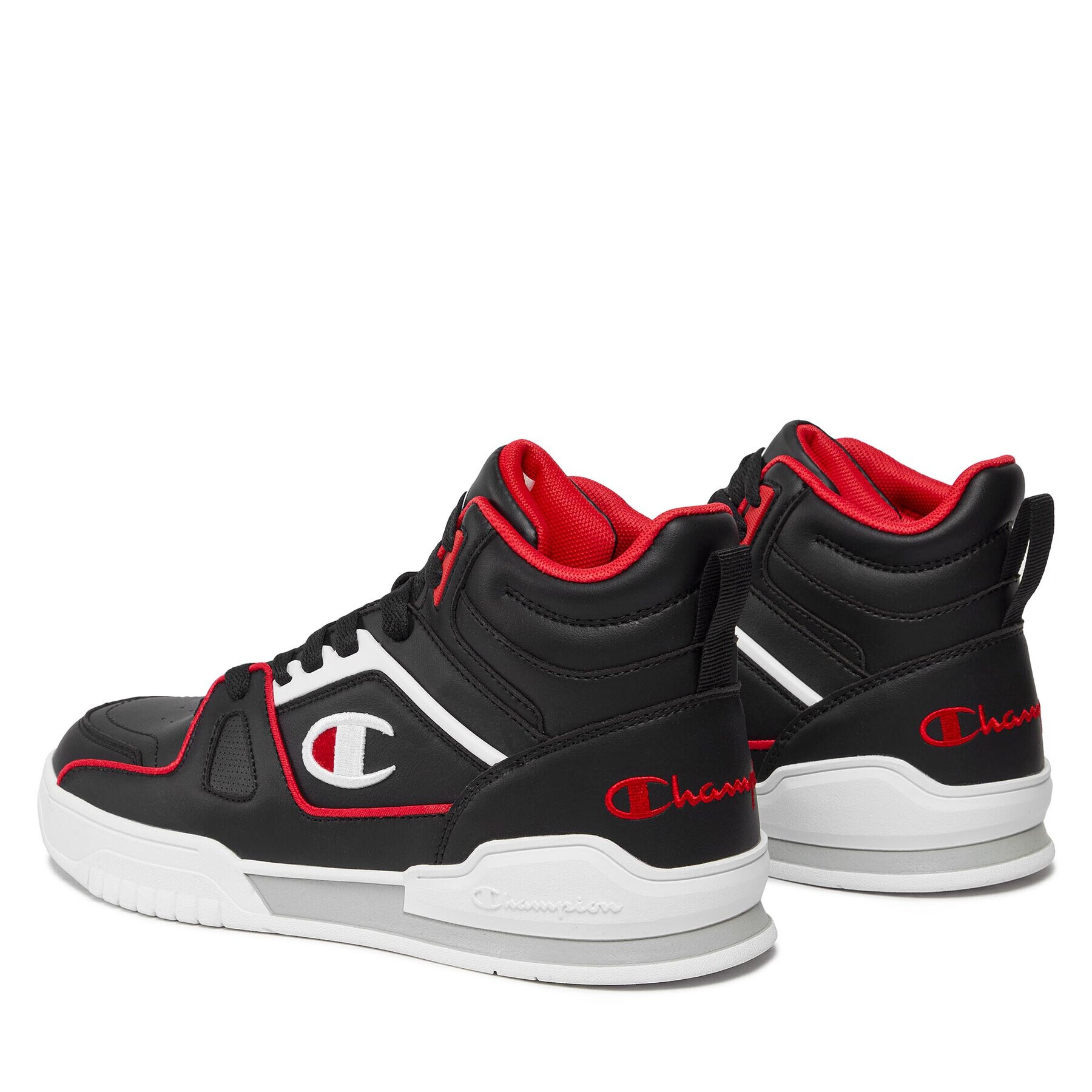 Champion Sneakersy Mid Cut Shoe 3 Point Mid S22119-KK002 Černá - Pepit.cz