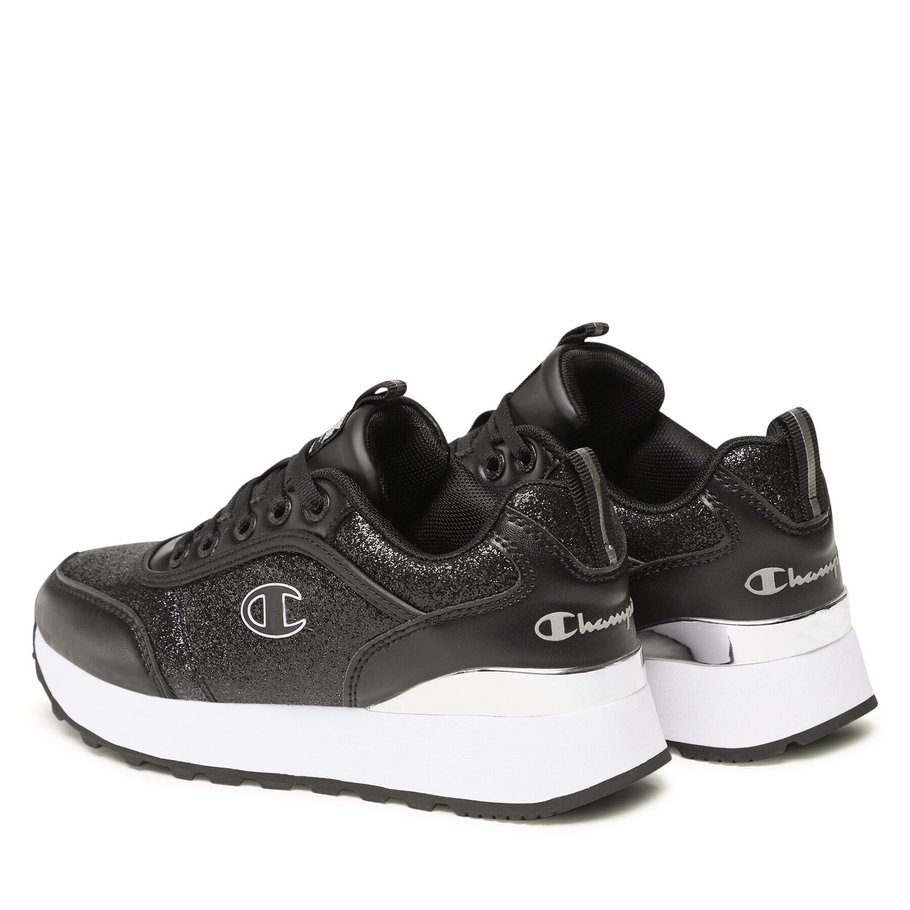 Champion Sneakersy Rr Champ Platform Sparkle S11550-CHA-KK001 Černá - Pepit.cz