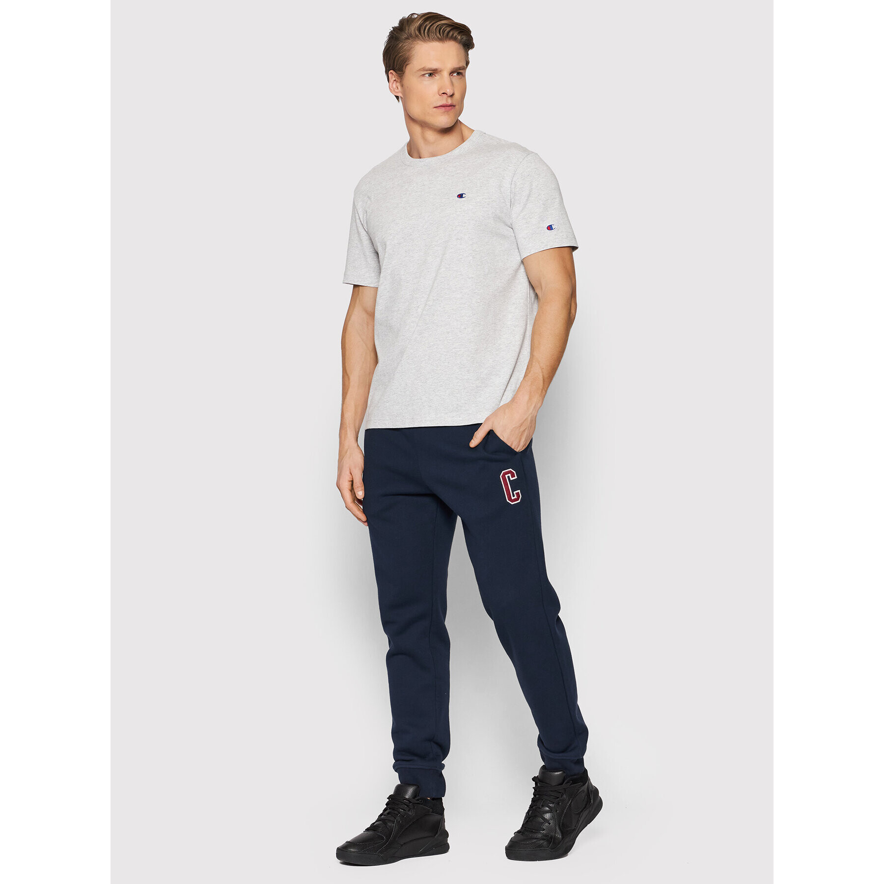 Champion T-Shirt 212974 Šedá Regular Fit - Pepit.cz