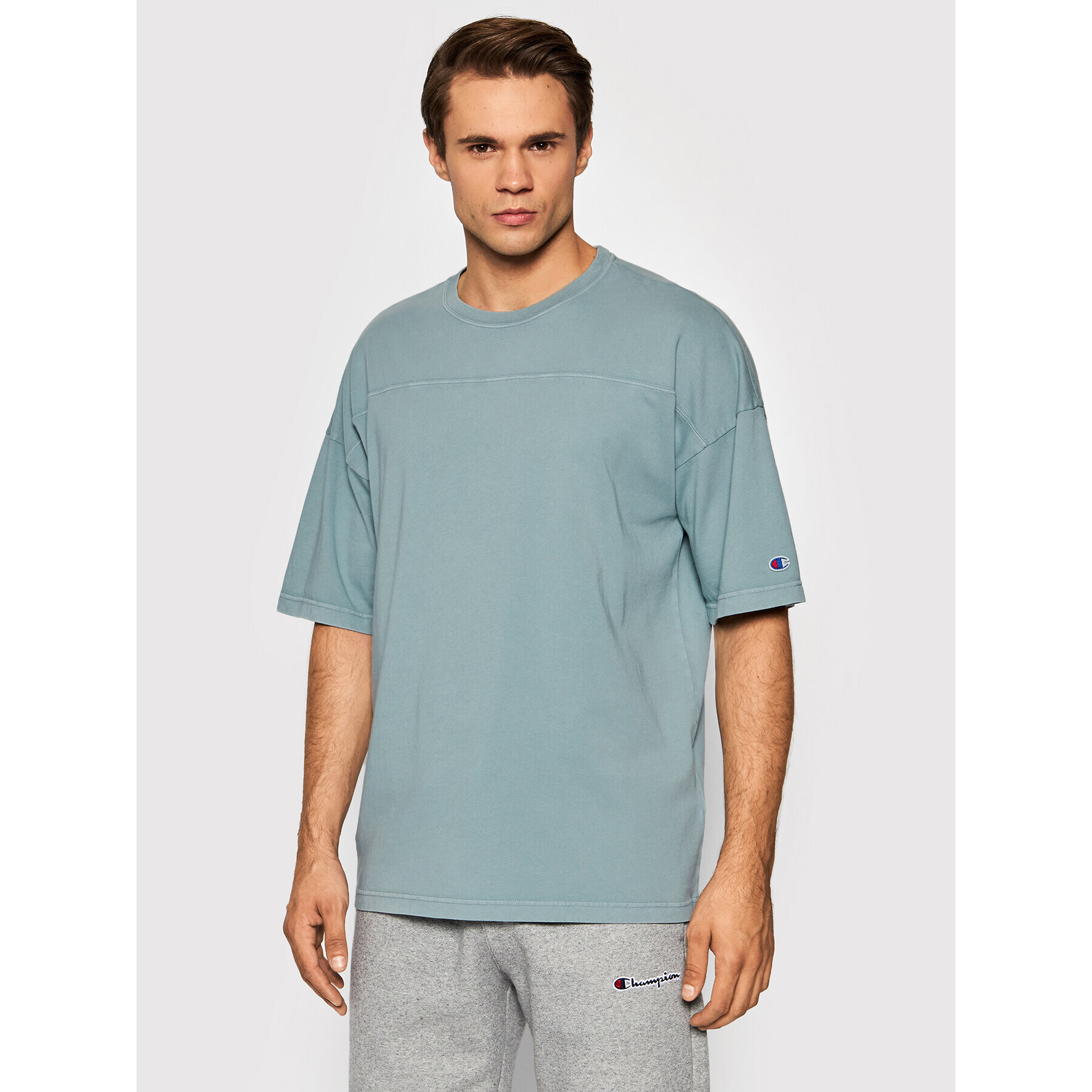 Champion T-Shirt 216492 Zelená Relaxed Fit - Pepit.cz