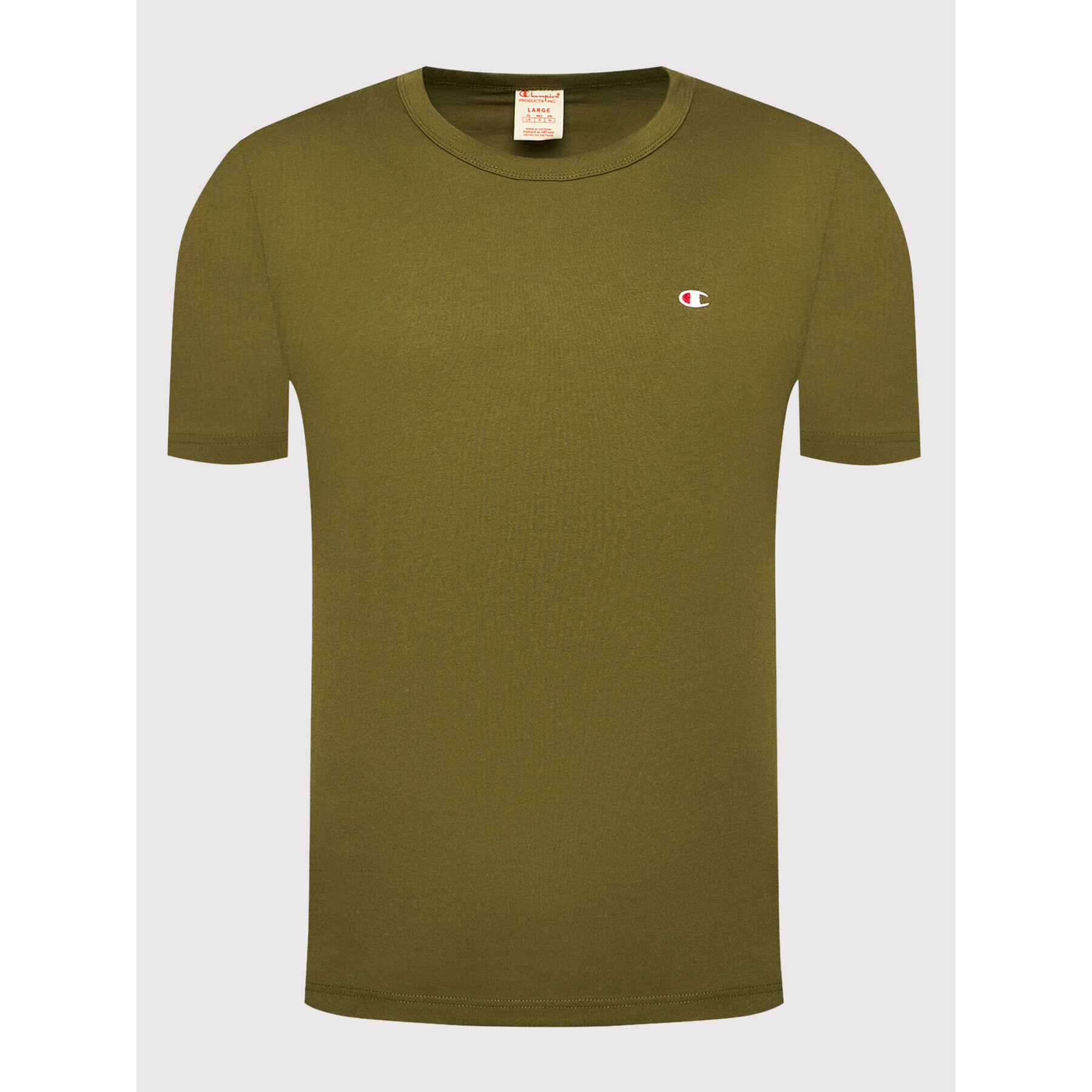 Champion T-Shirt 216545 Zelená Regular Fit - Pepit.cz