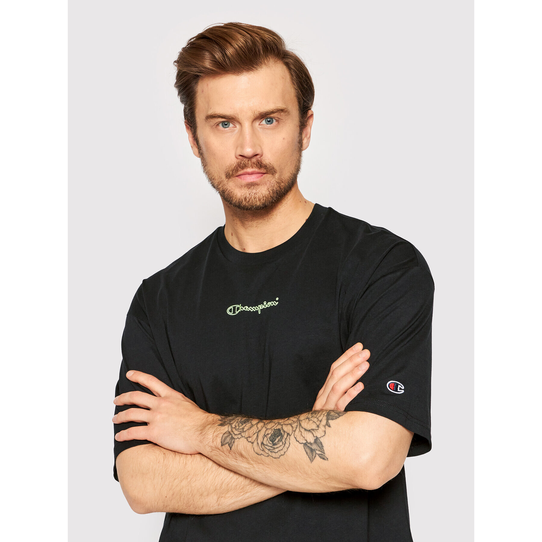 Champion T-Shirt 217275 Černá Custom Fit - Pepit.cz