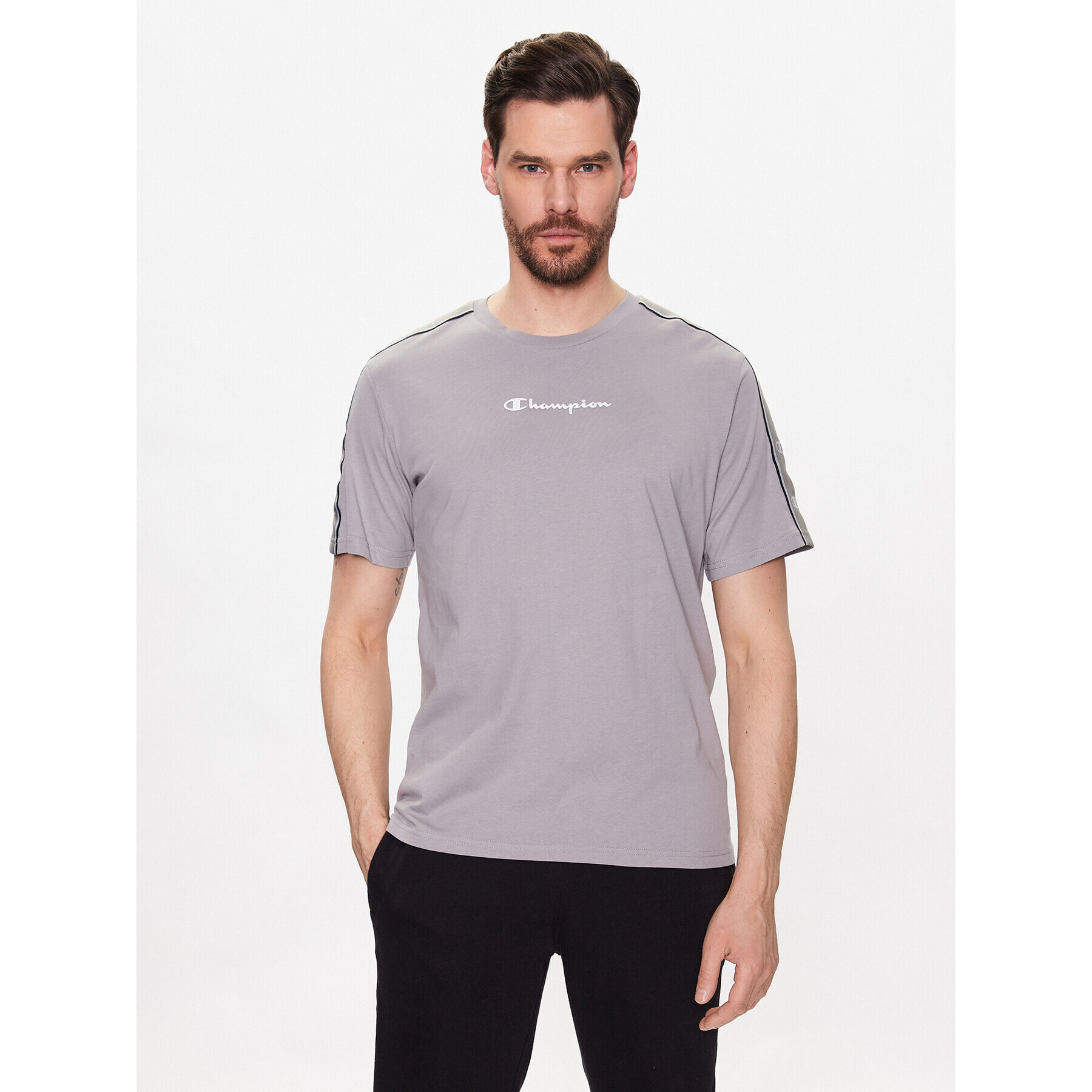 Champion T-Shirt 218472 Šedá Regular Fit - Pepit.cz