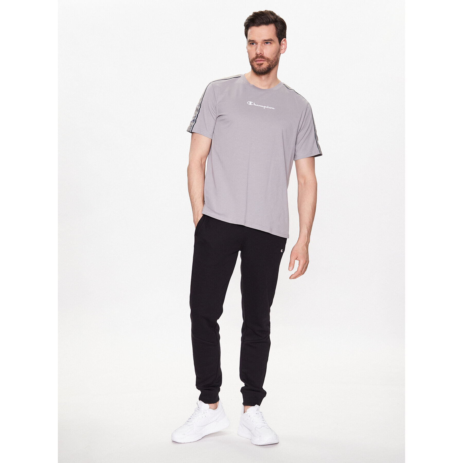 Champion T-Shirt 218472 Šedá Regular Fit - Pepit.cz