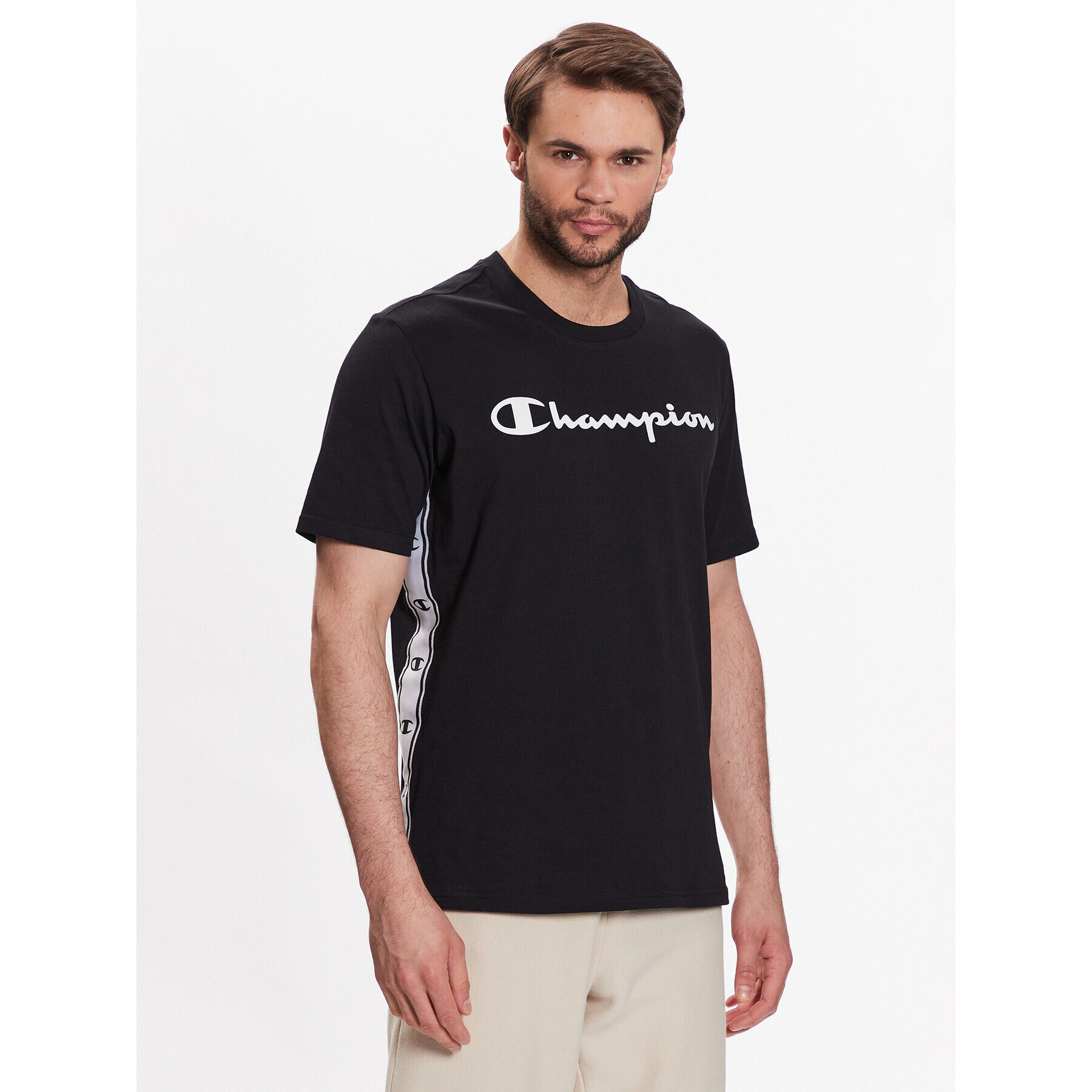 Champion T-Shirt 218477 Černá Regular Fit - Pepit.cz