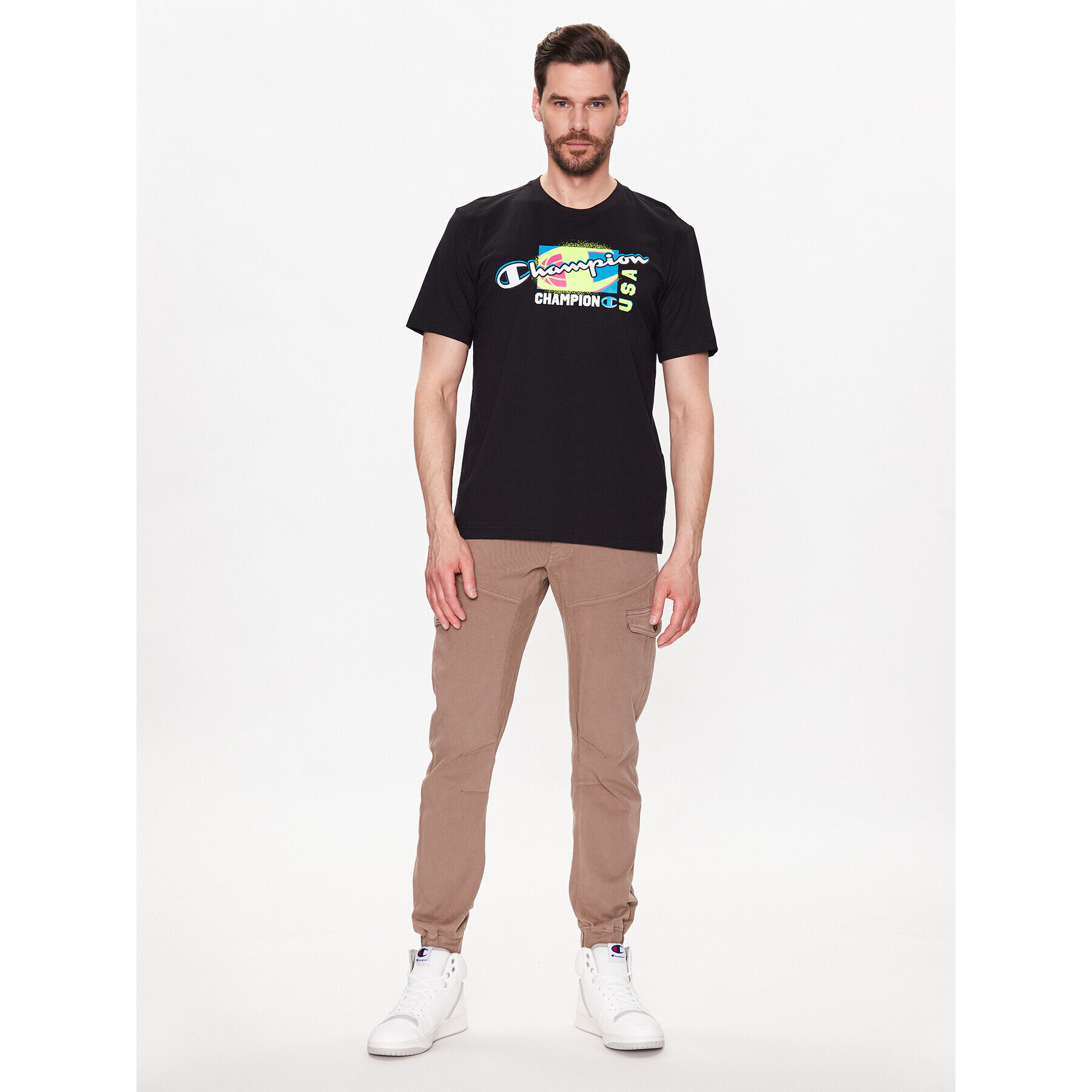 Champion T-Shirt 218483 Černá Regular Fit - Pepit.cz