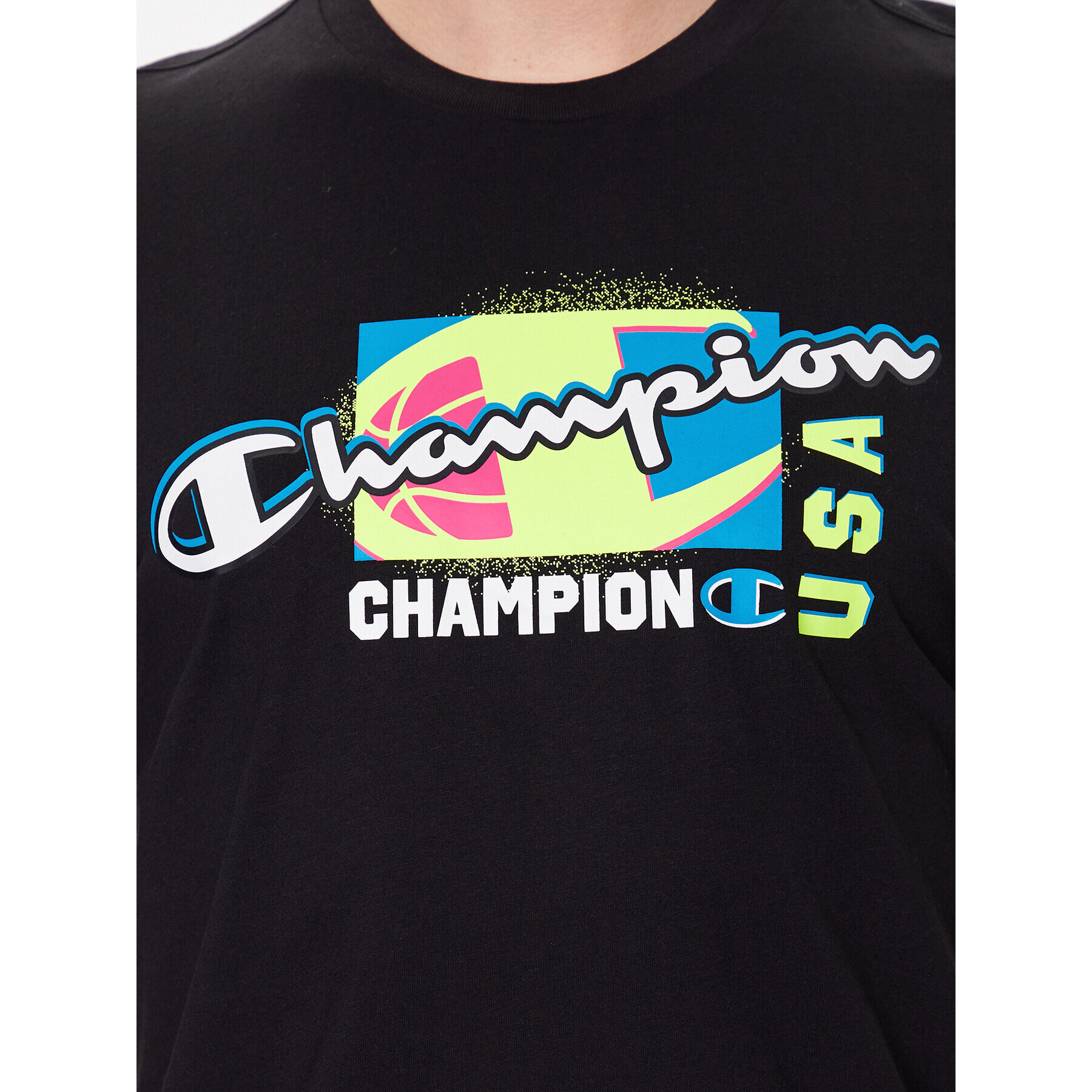 Champion T-Shirt 218483 Černá Regular Fit - Pepit.cz