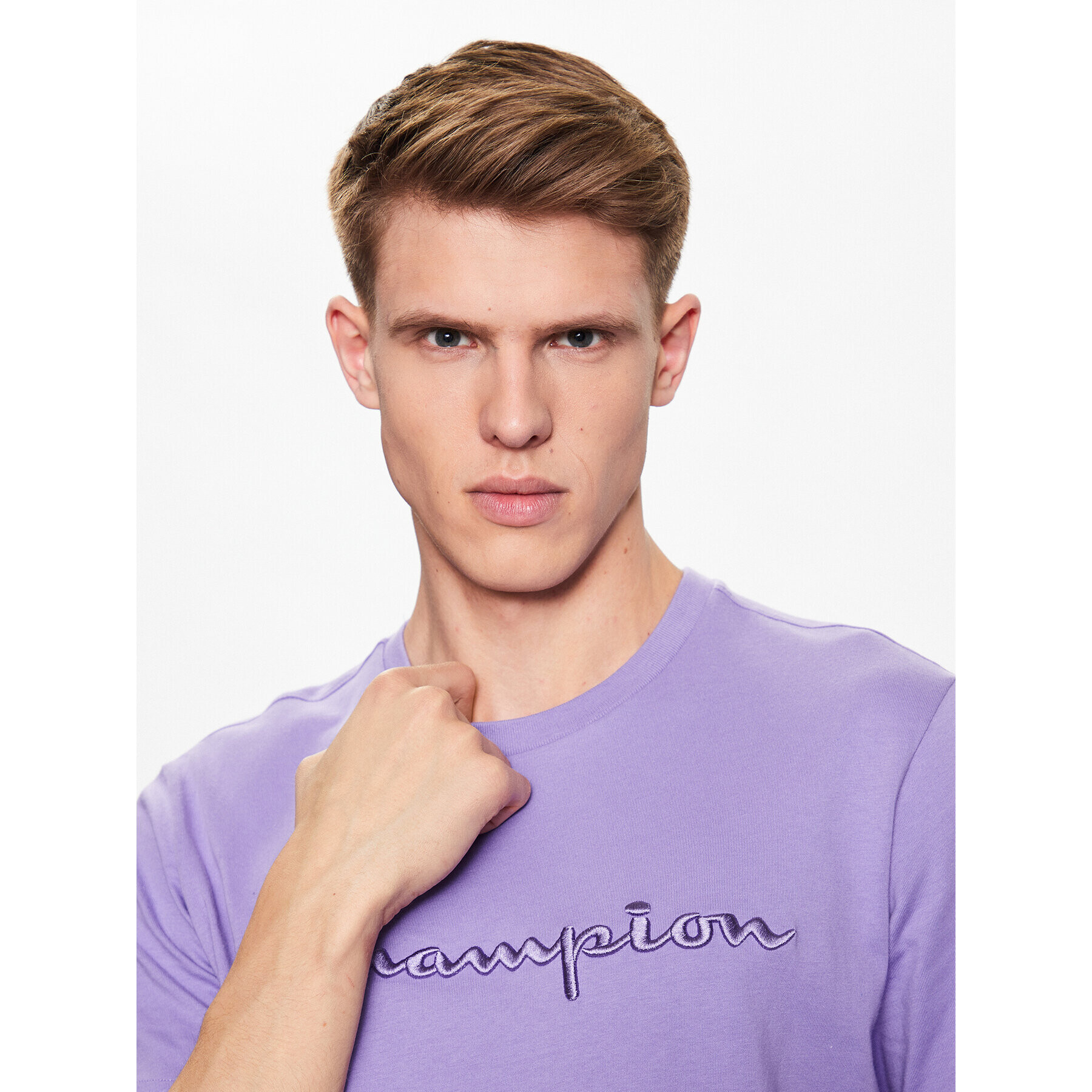 Champion T-Shirt 218490 Fialová Regular Fit - Pepit.cz