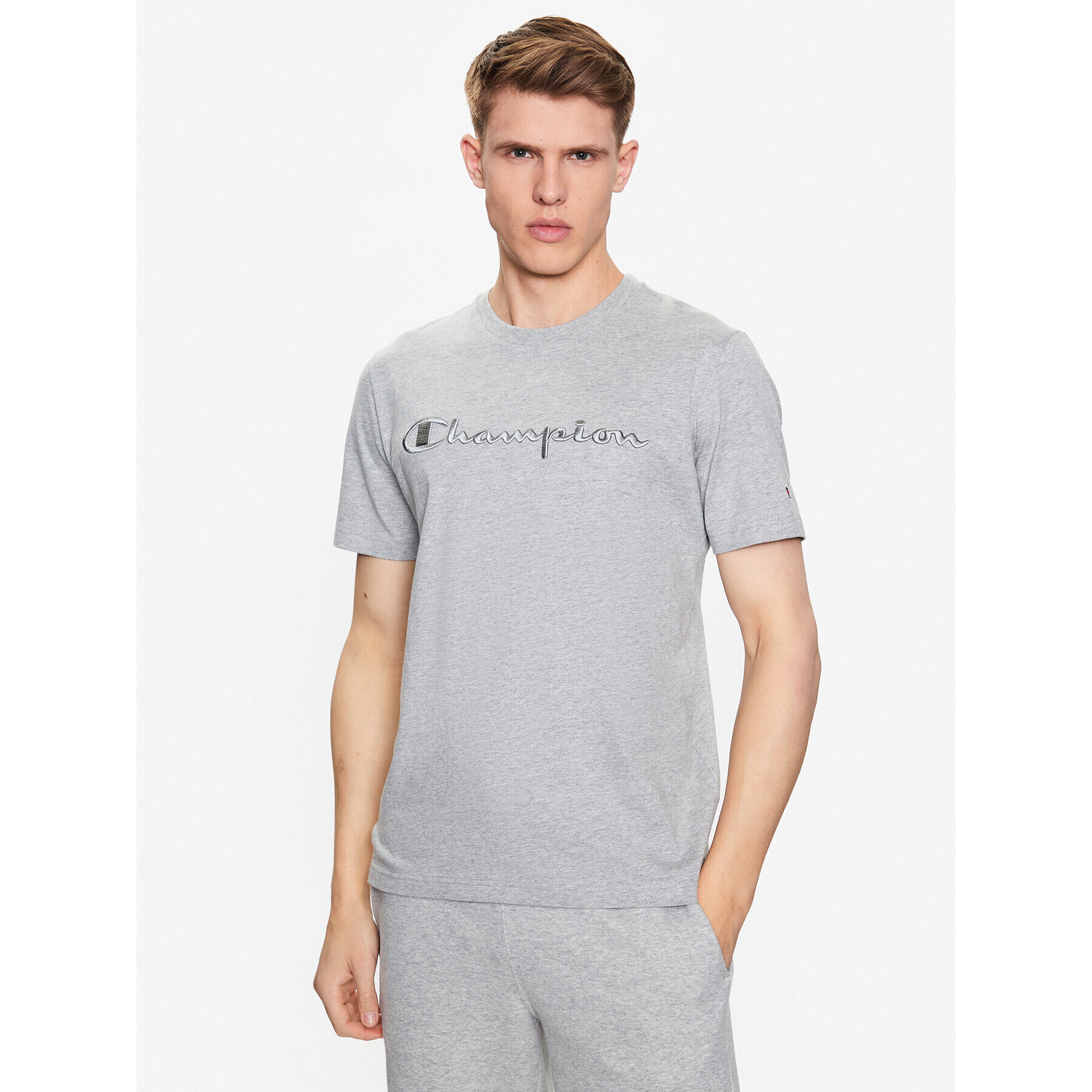 Champion T-Shirt 218490 Šedá Regular Fit - Pepit.cz