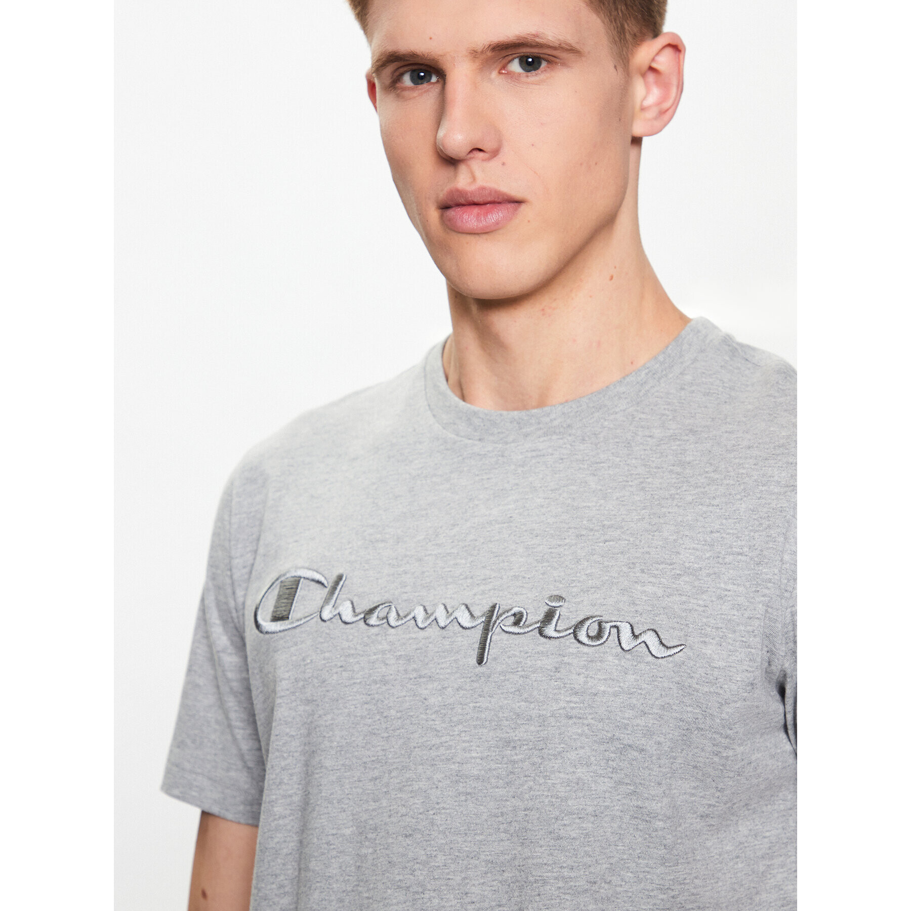 Champion T-Shirt 218490 Šedá Regular Fit - Pepit.cz