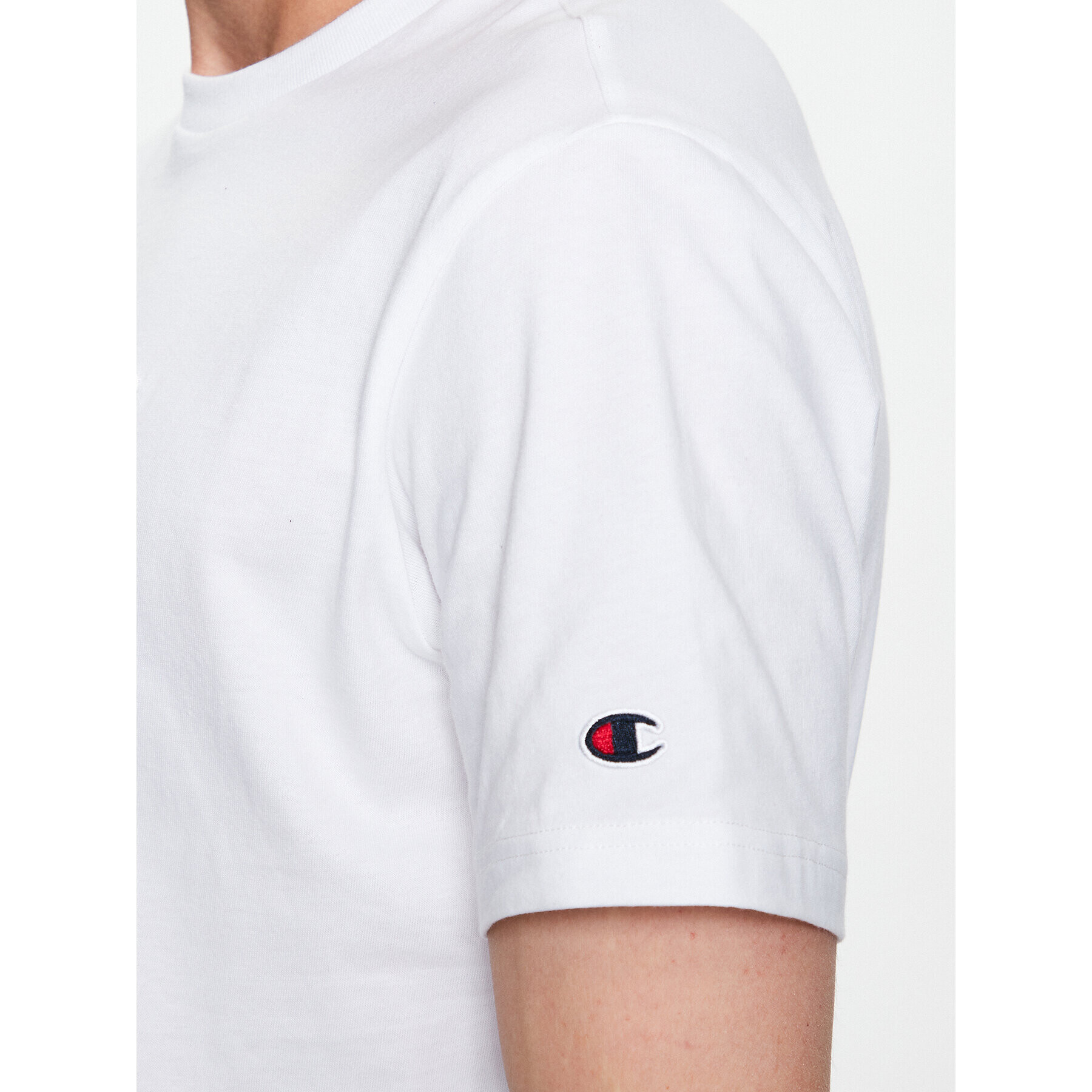 Champion T-Shirt 218496 Bílá Regular Fit - Pepit.cz