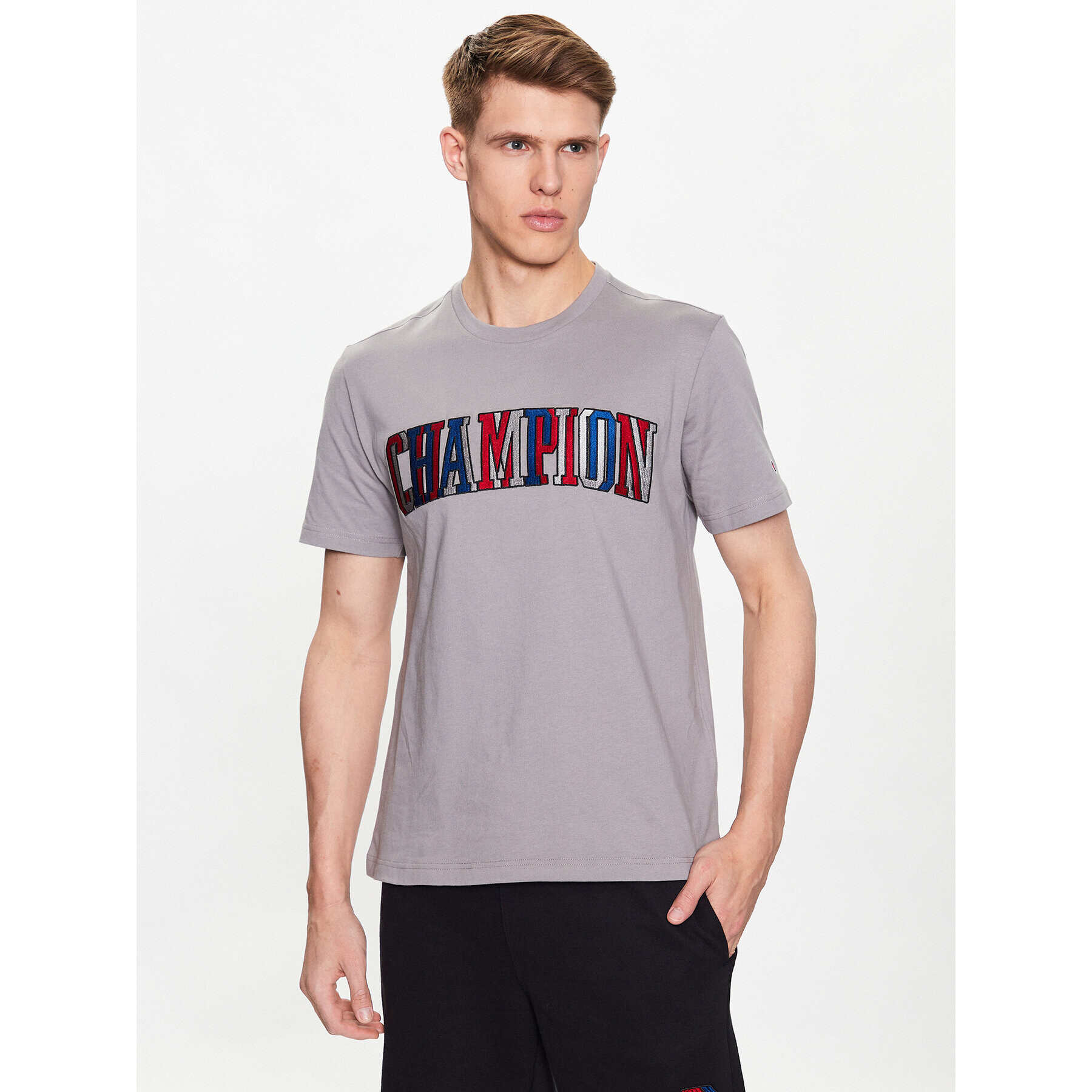 Champion T-Shirt 218512 Šedá Regular Fit - Pepit.cz