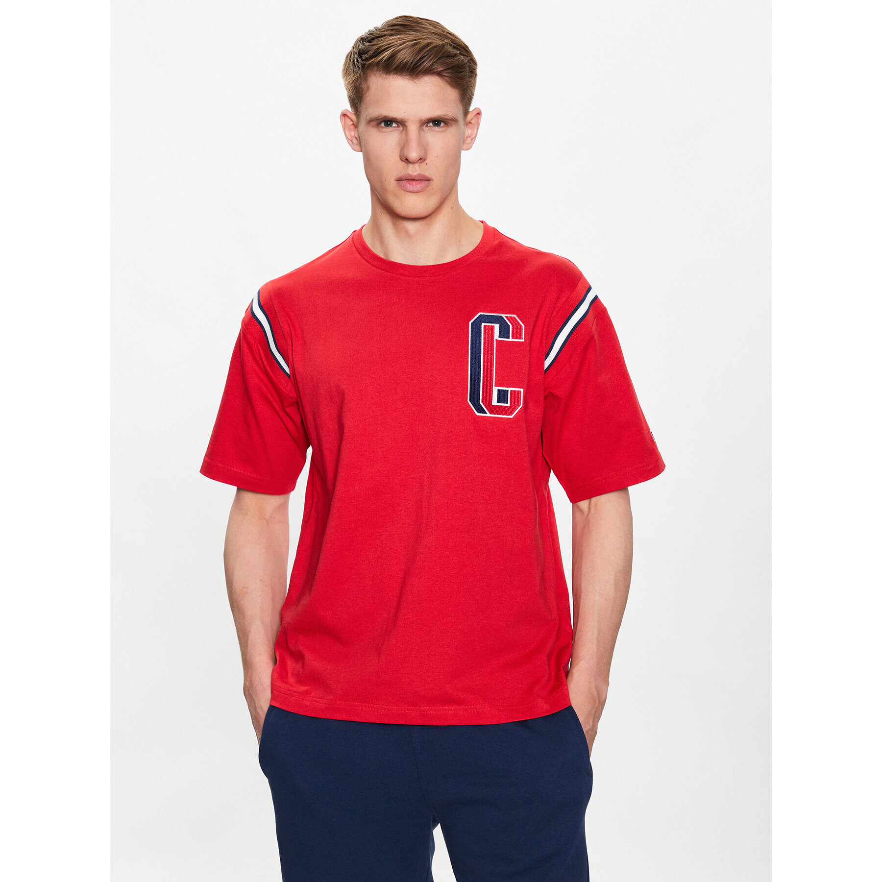 Champion T-Shirt 218515 Červená Regular Fit - Pepit.cz