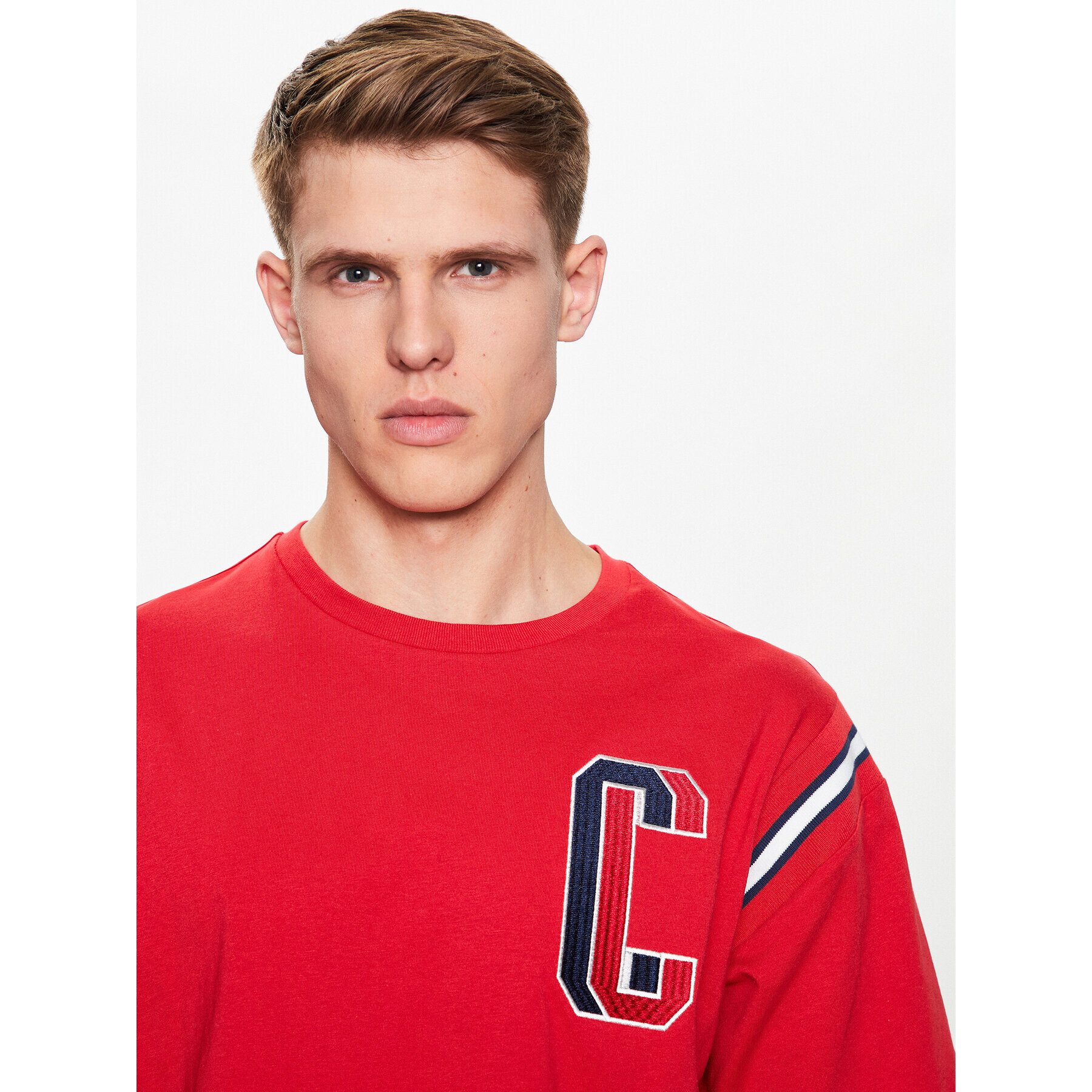 Champion T-Shirt 218515 Červená Regular Fit - Pepit.cz