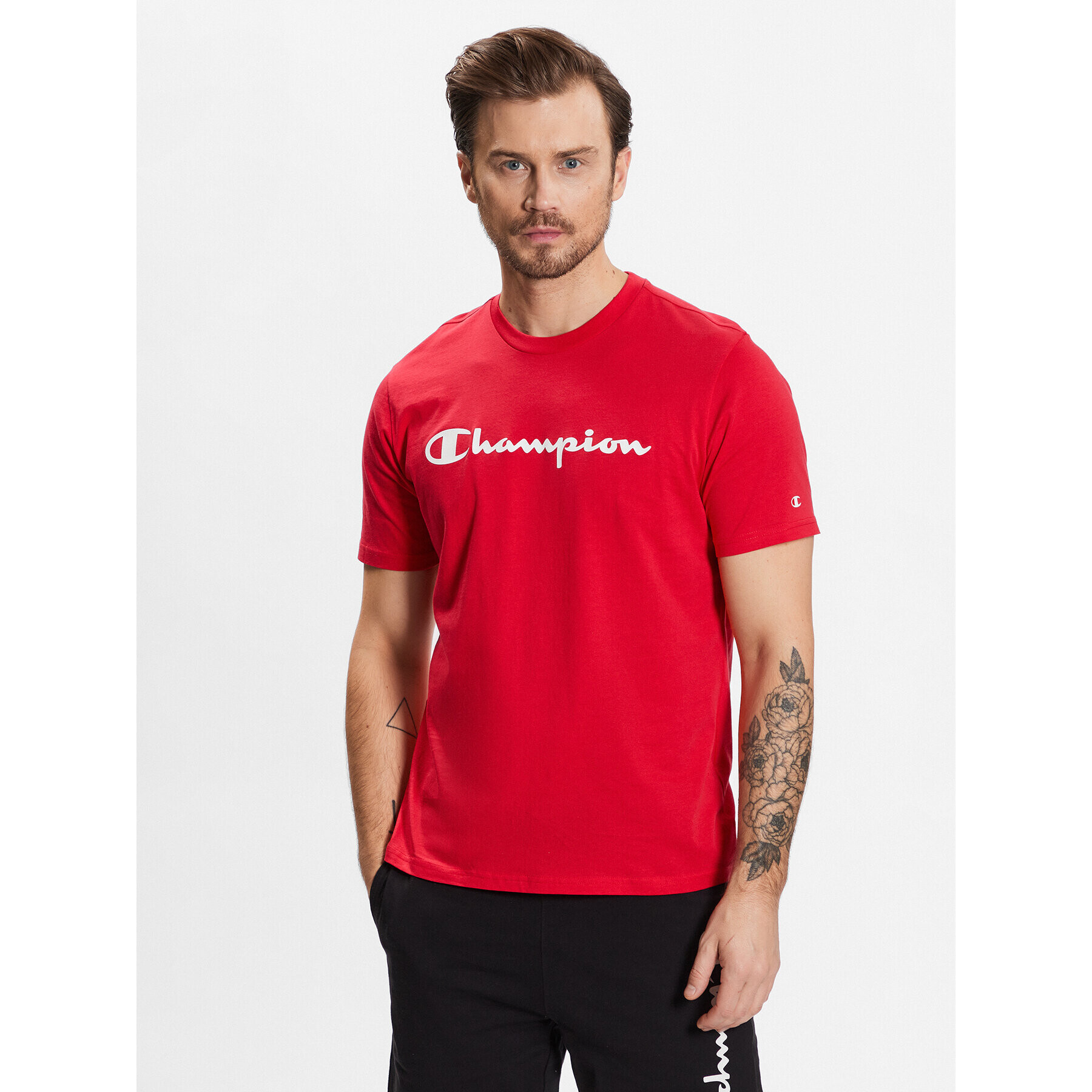 Champion T-Shirt 218531 Červená Regular Fit - Pepit.cz