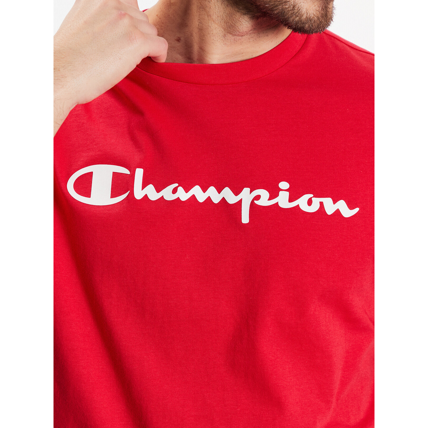 Champion T-Shirt 218531 Červená Regular Fit - Pepit.cz