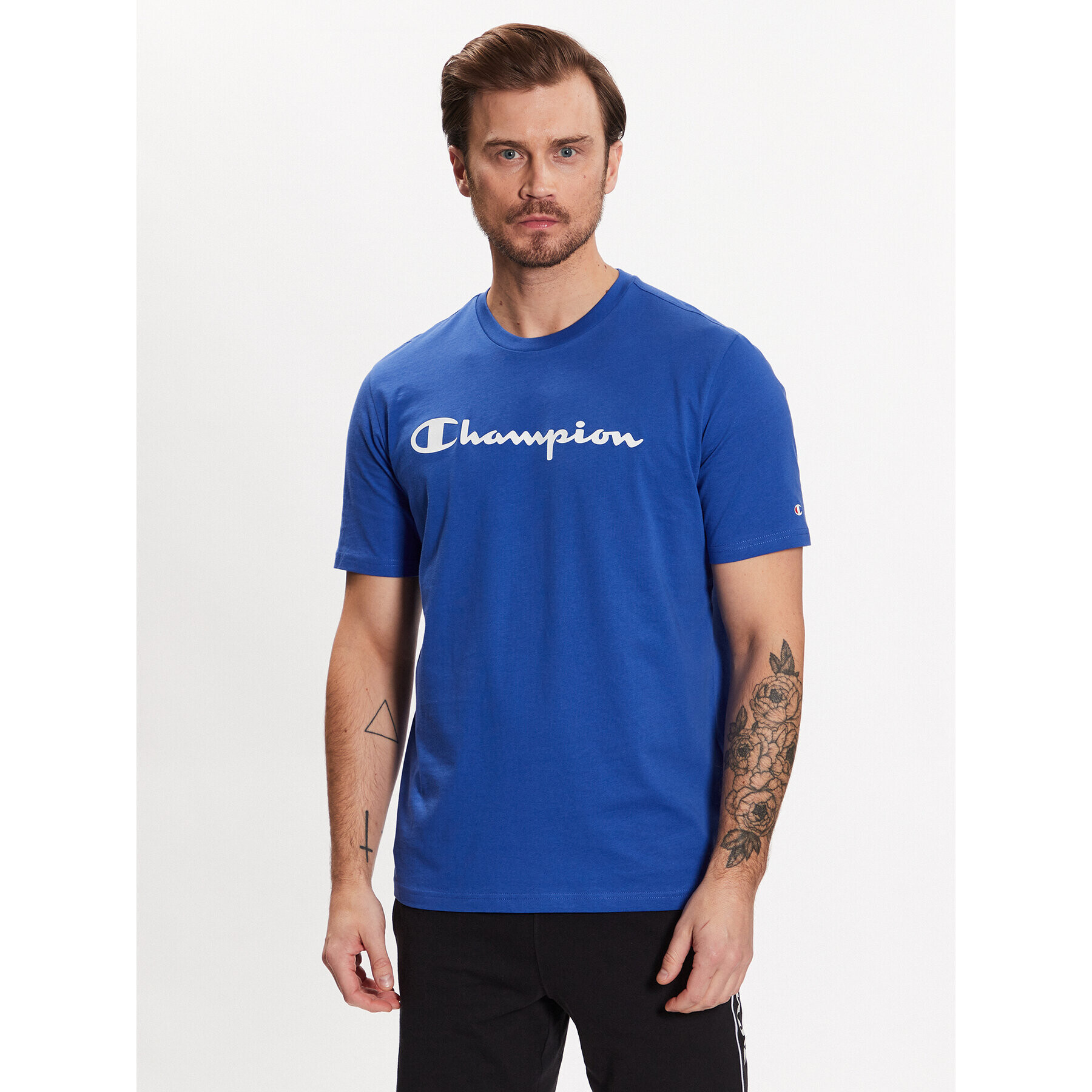 Champion T-Shirt 218531 Modrá Regular Fit - Pepit.cz