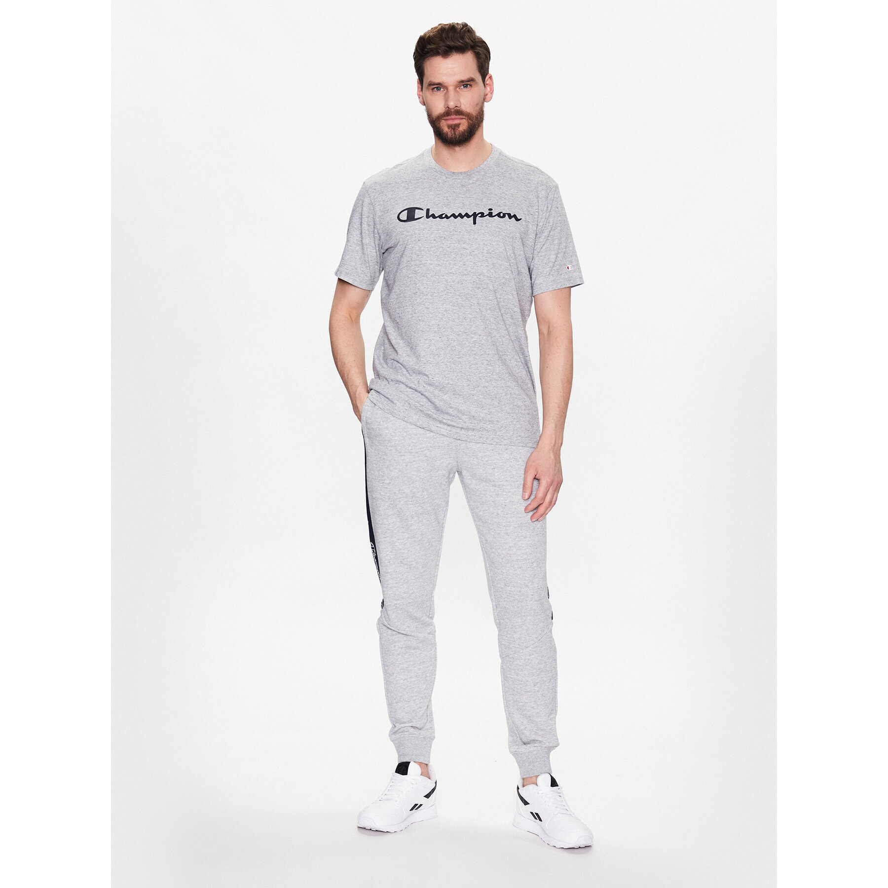 Champion T-Shirt 218531 Šedá Regular Fit - Pepit.cz