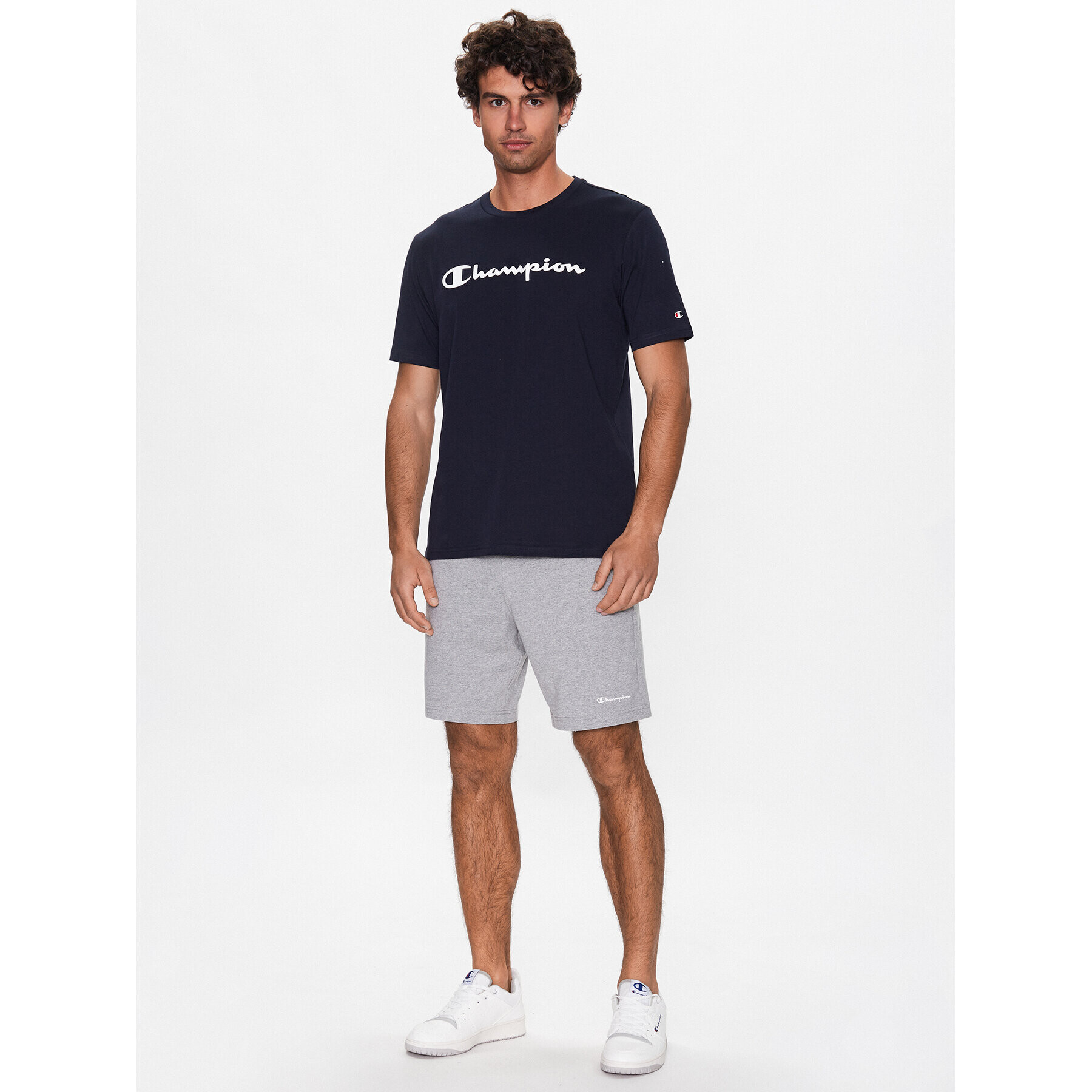 Champion T-Shirt 218531 Tmavomodrá Regular Fit - Pepit.cz