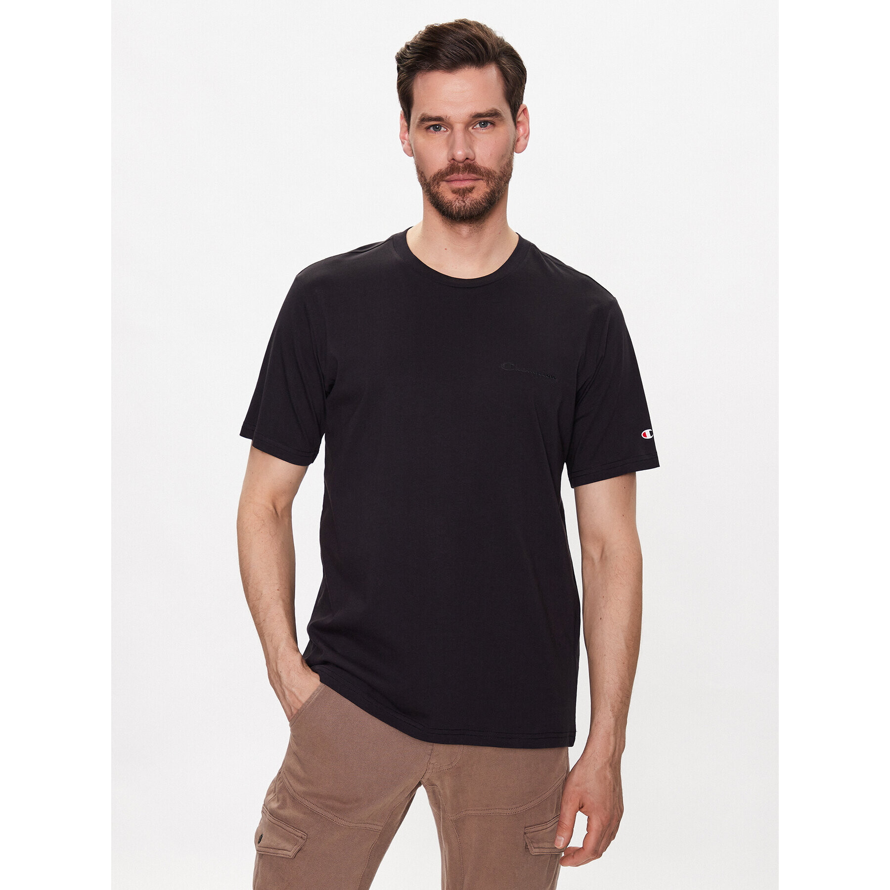 Champion T-Shirt 218539 Černá Regular Fit - Pepit.cz