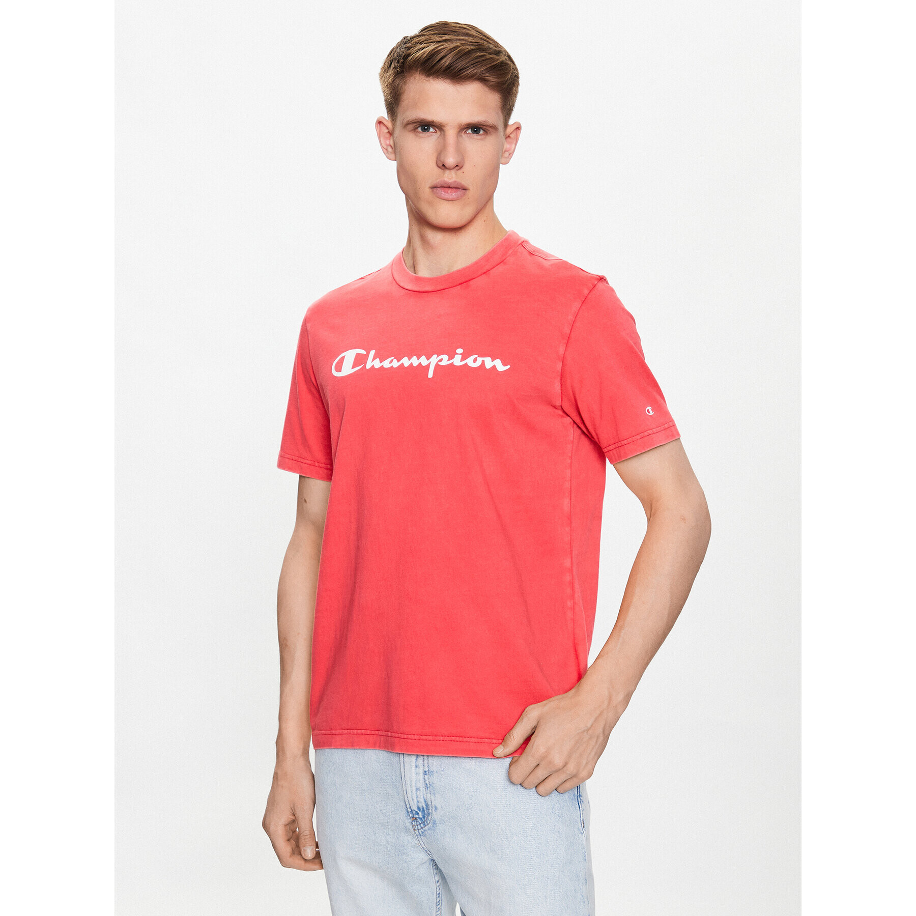 Champion T-Shirt 218604 Růžová Regular Fit - Pepit.cz