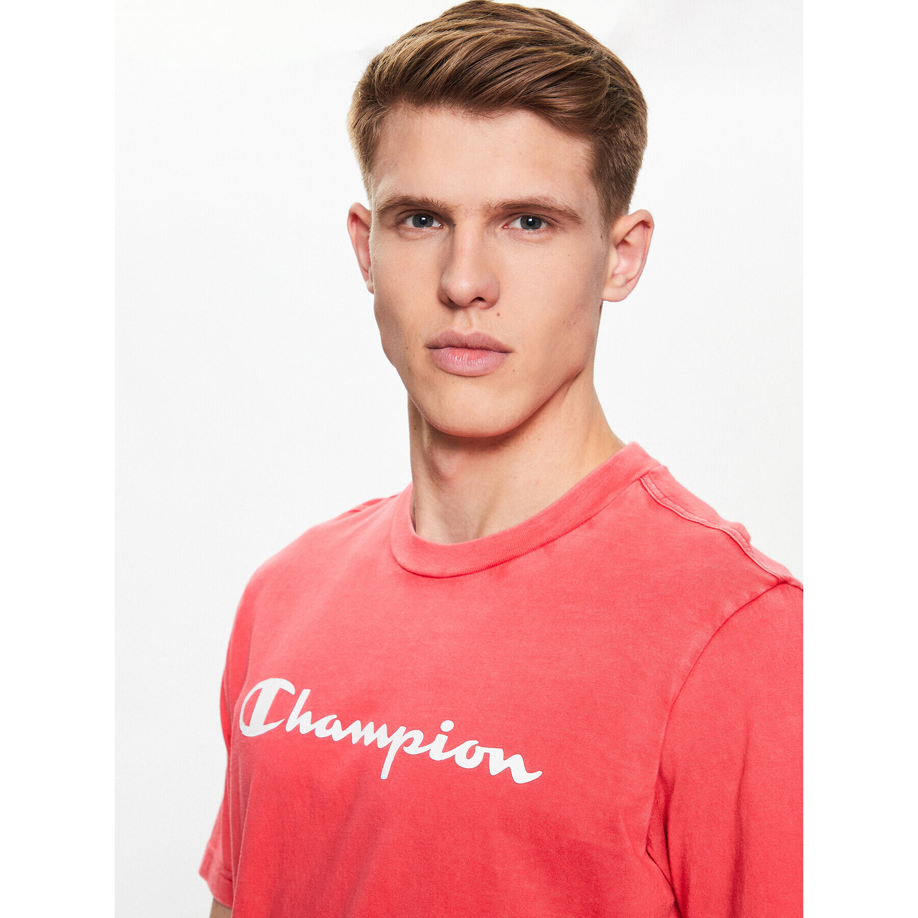 Champion T-Shirt 218604 Růžová Regular Fit - Pepit.cz