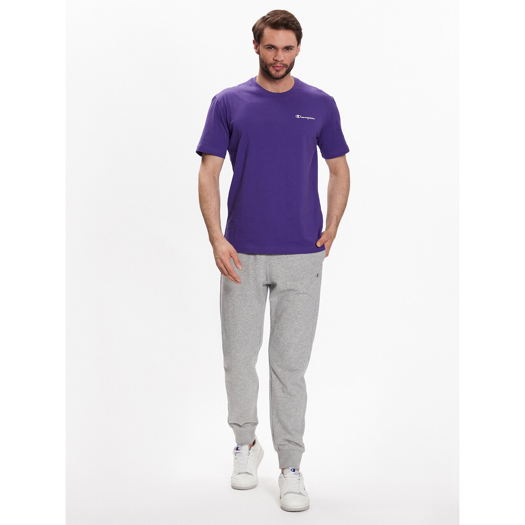 Champion T-Shirt 218928 Fialová Regular Fit - Pepit.cz