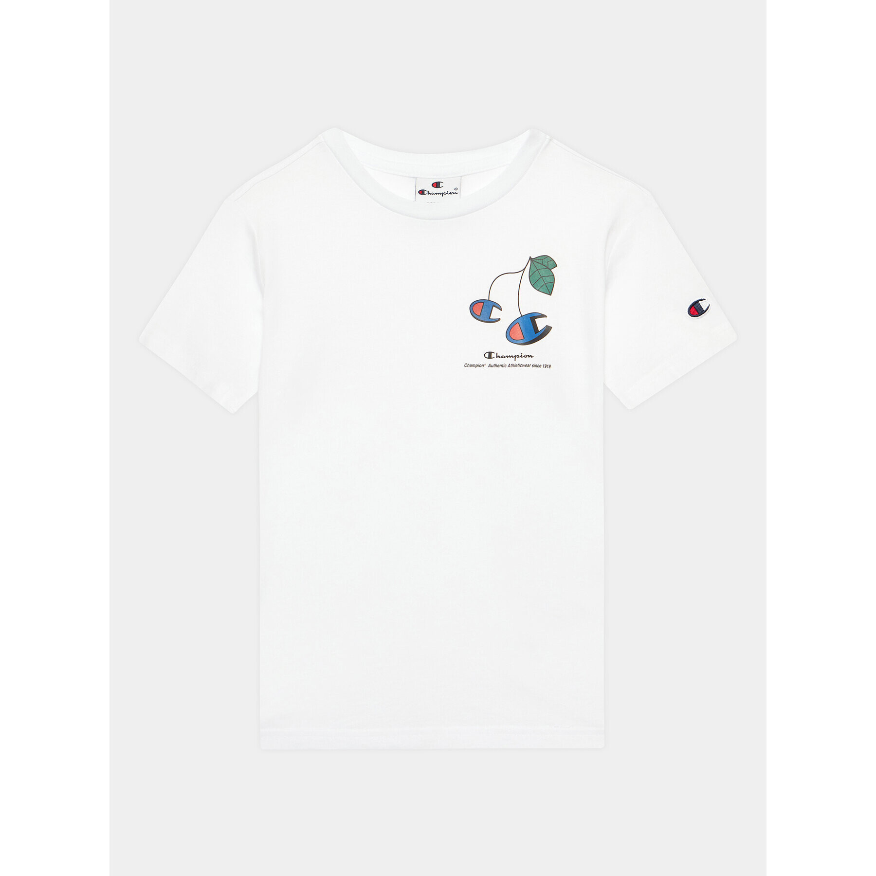 Champion T-Shirt 306373 Bílá Regular Fit - Pepit.cz