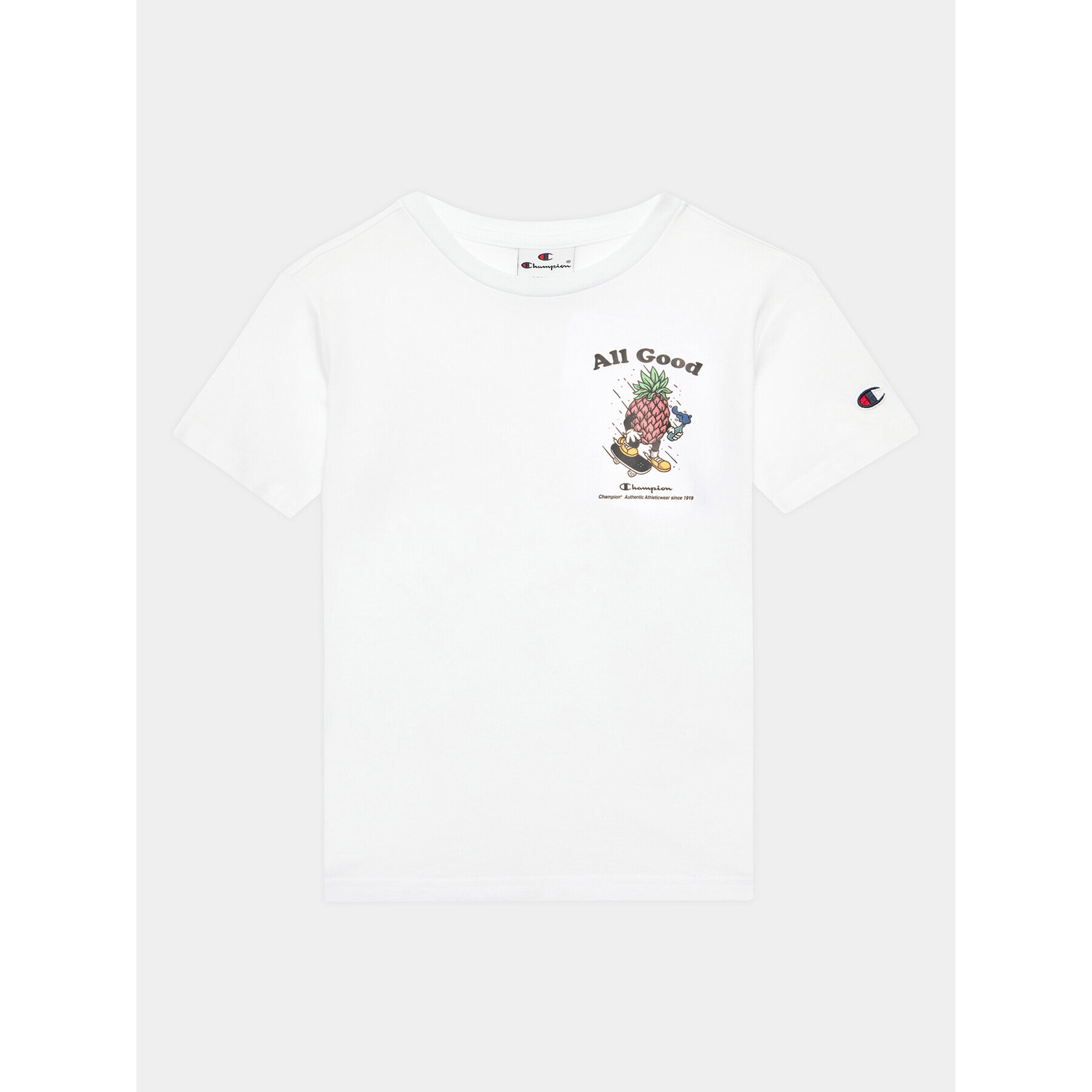 Champion T-Shirt 306375 Bílá Regular Fit - Pepit.cz