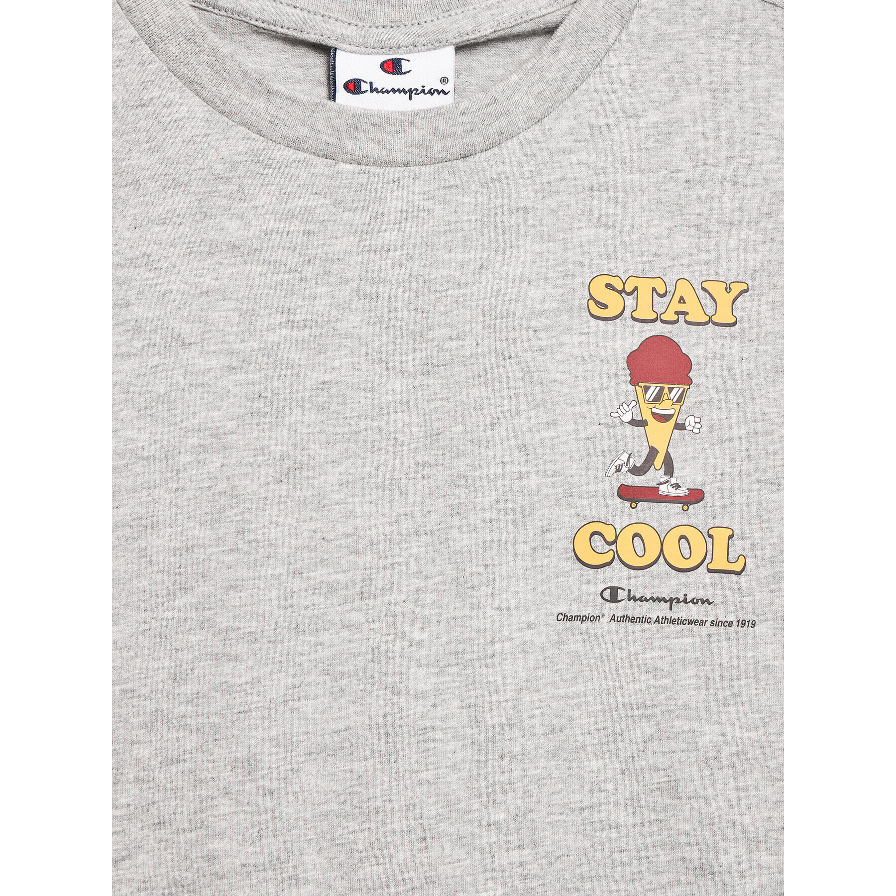 Champion T-Shirt 306375 Šedá Regular Fit - Pepit.cz