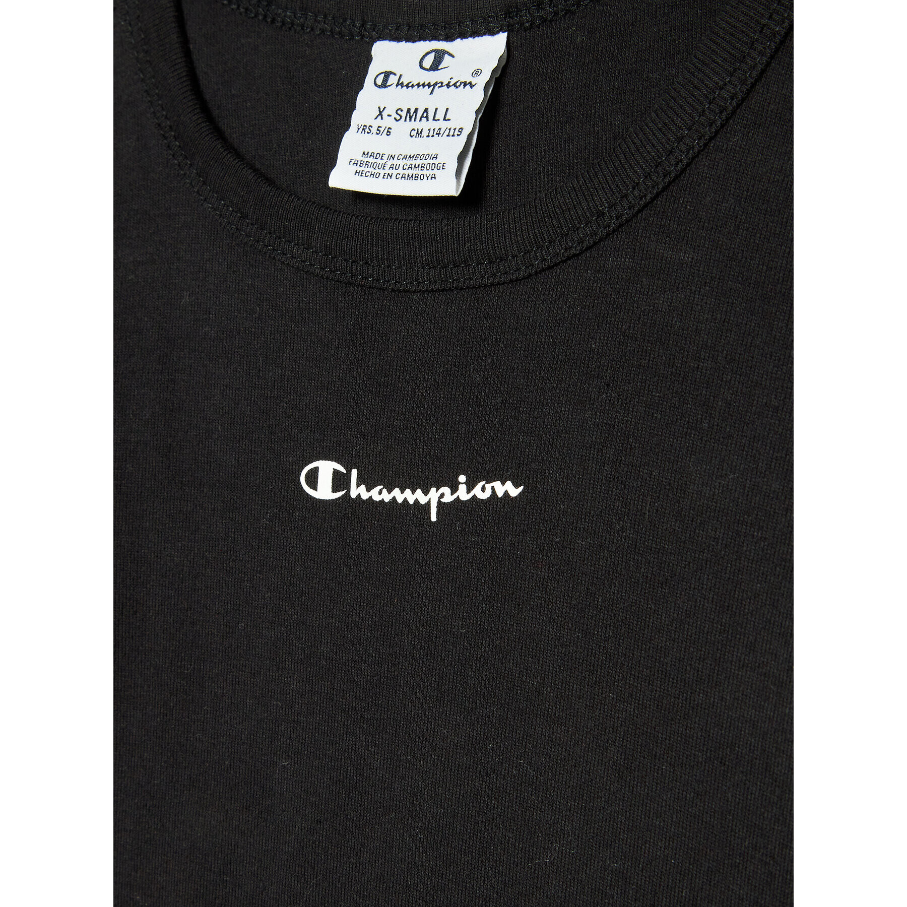 Champion T-Shirt 404322 Černá Regular Fit - Pepit.cz