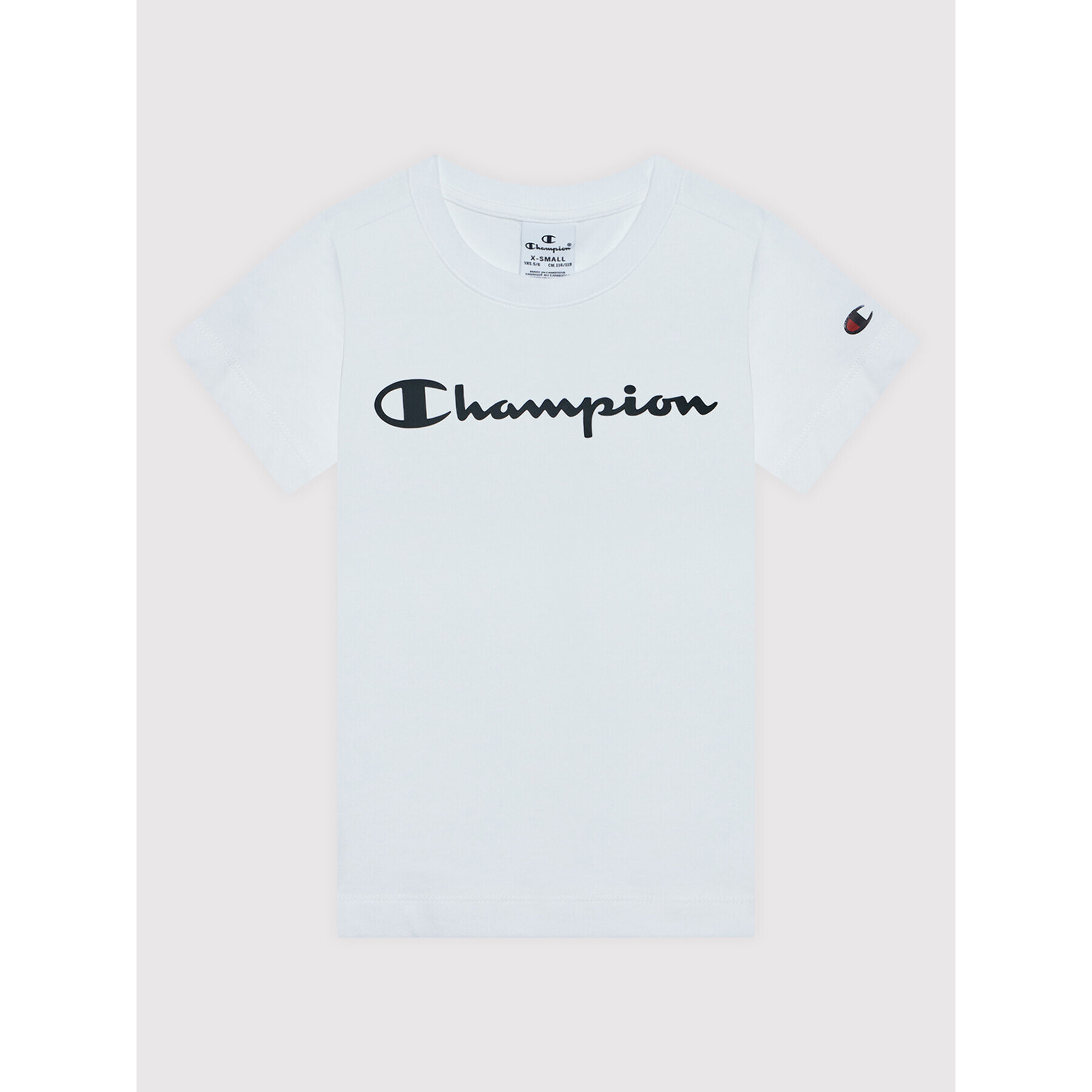 Champion T-Shirt 404327 Bílá Regular Fit - Pepit.cz