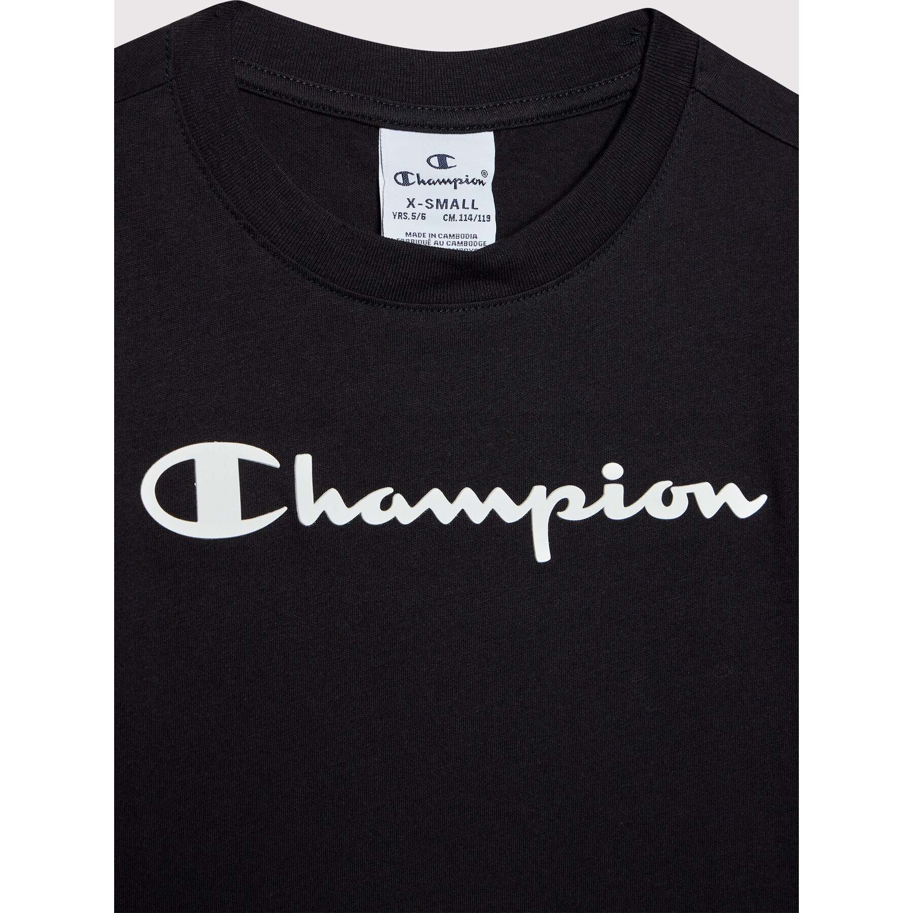 Champion T-Shirt 404327 Černá Regular Fit - Pepit.cz