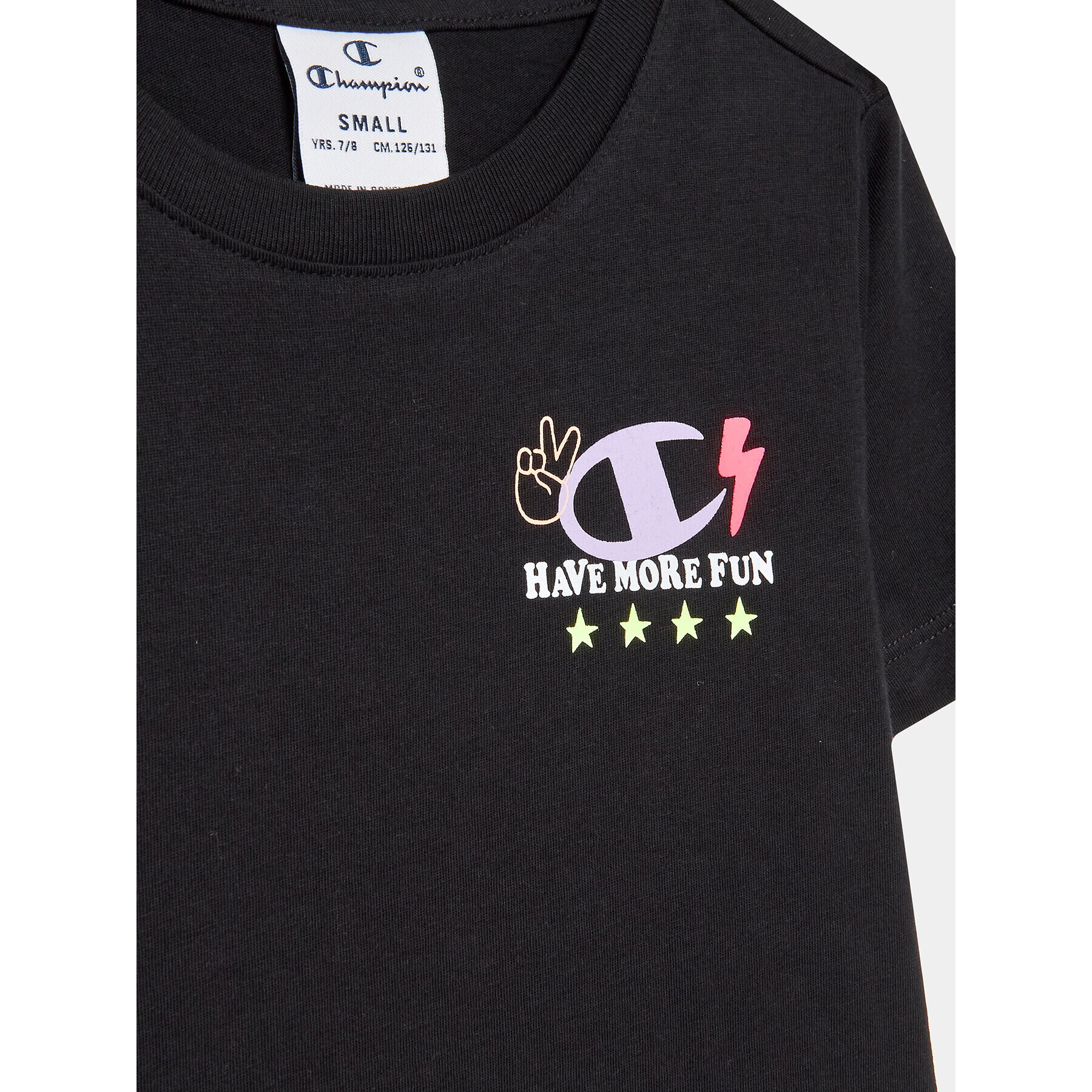 Champion T-Shirt 404681 Černá Regular Fit - Pepit.cz