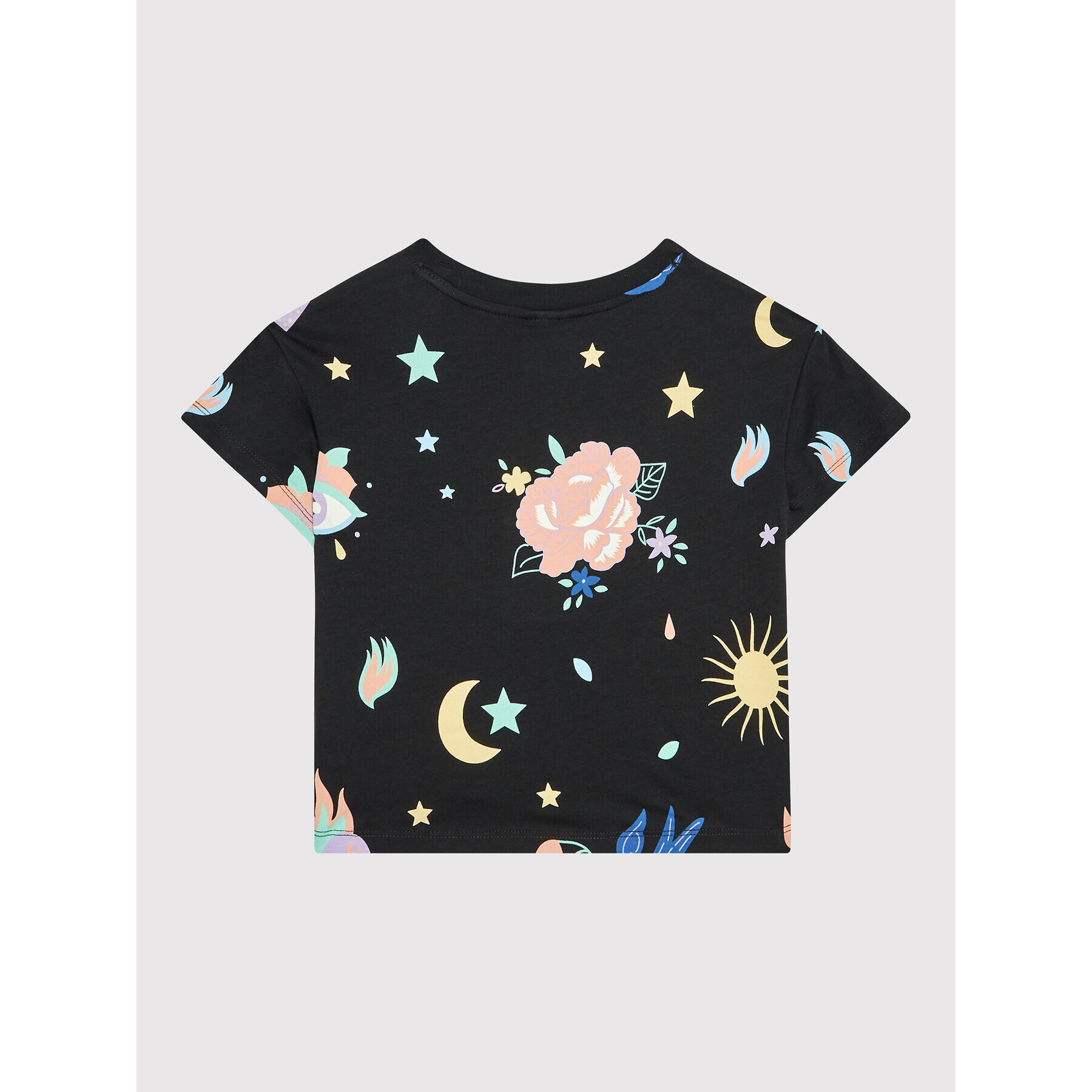 Champion T-Shirt All-Over Colourful Print 404400 Černá Custom Fit - Pepit.cz