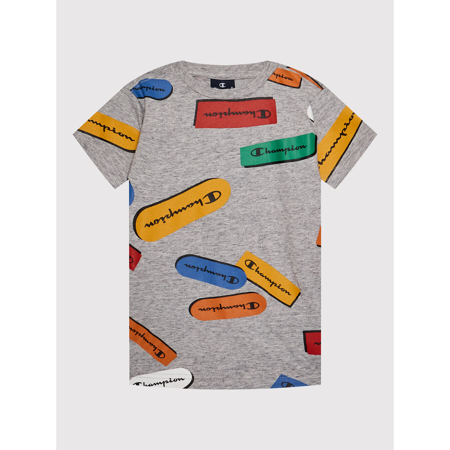 Champion T-Shirt All-Over Graphic 305913 Šedá Regular Fit - Pepit.cz