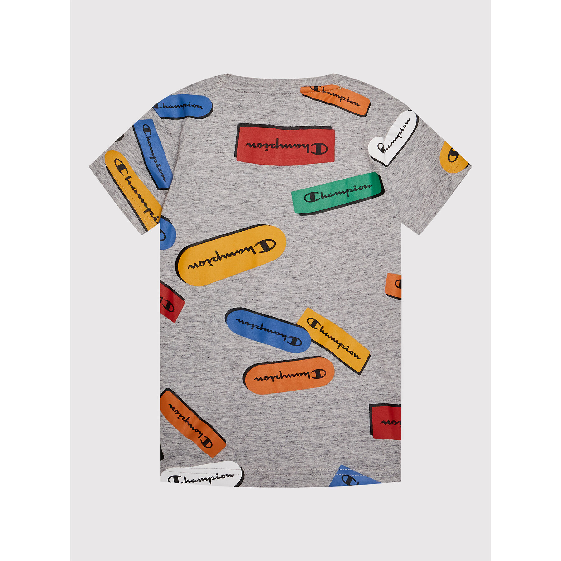 Champion T-Shirt All-Over Graphic 305913 Šedá Regular Fit - Pepit.cz