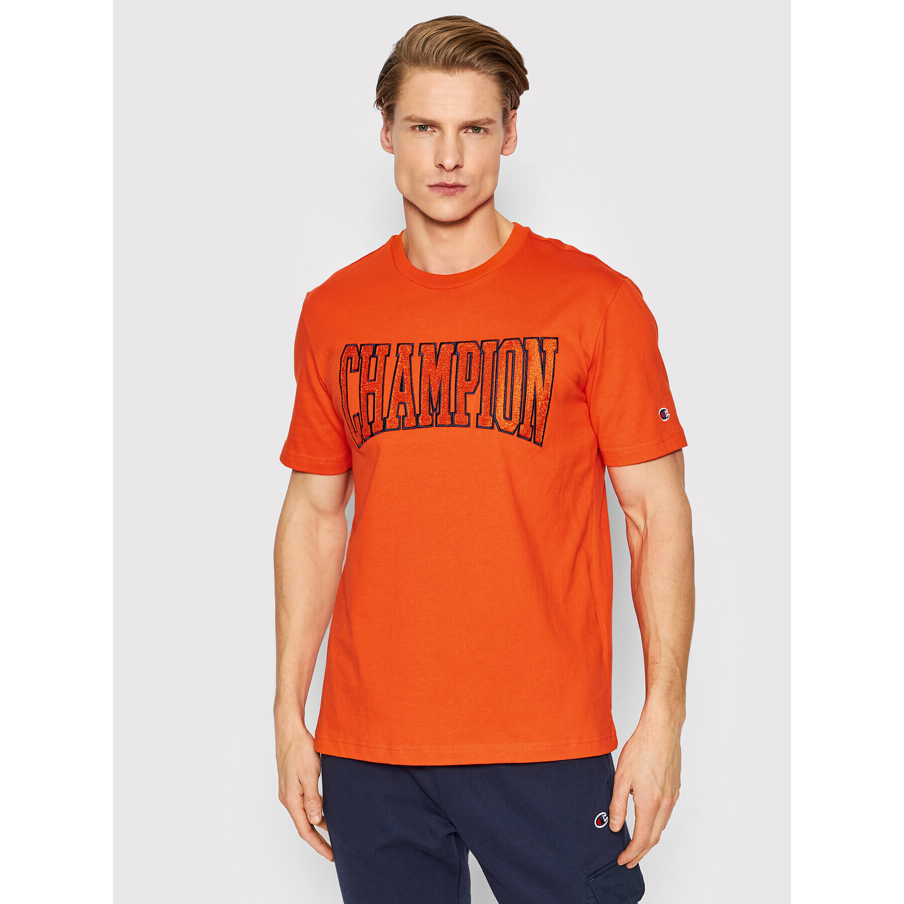 Champion T-Shirt Athletic 217172 Oranžová Custom Fit - Pepit.cz