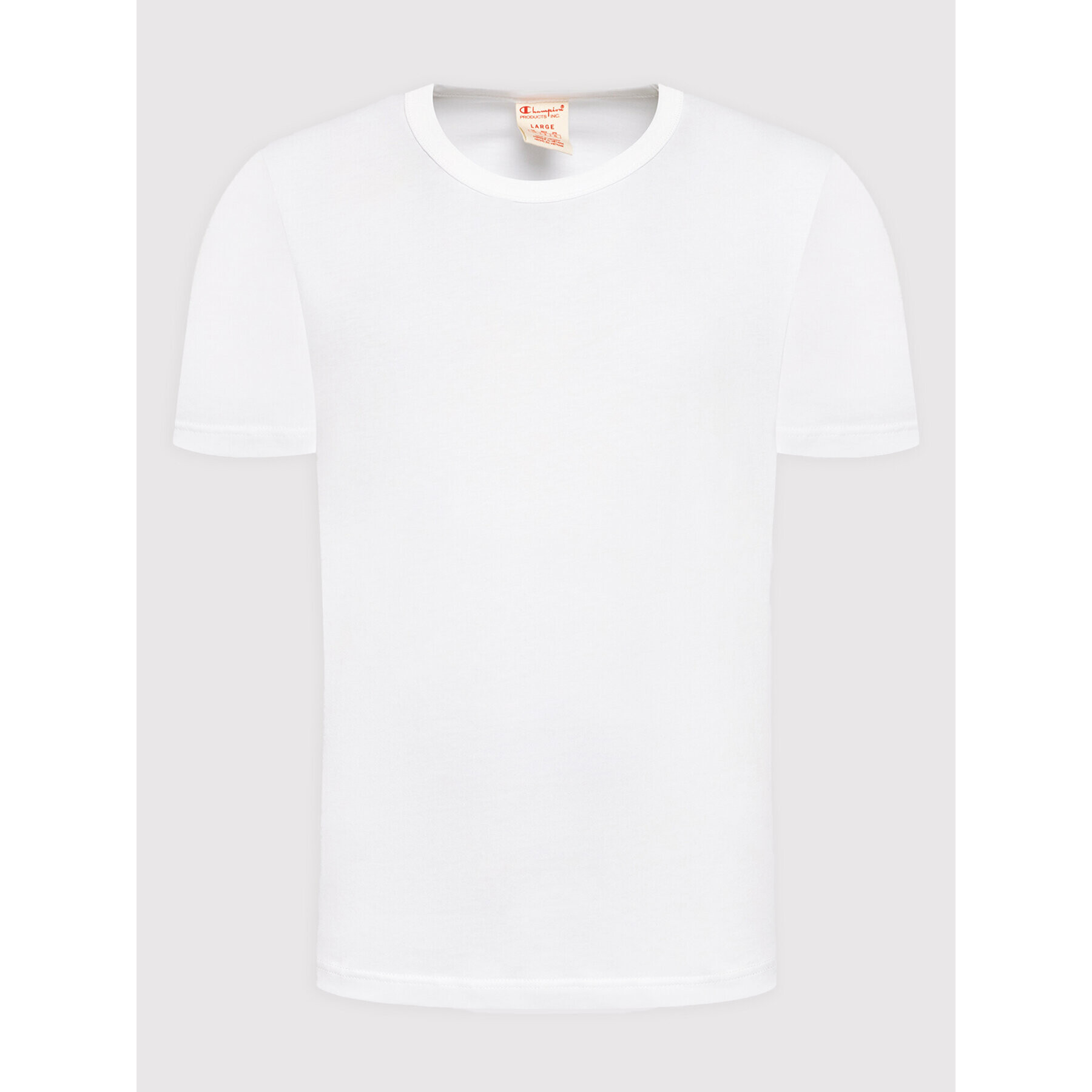 Champion T-Shirt Basic 216546 Bílá Regular Fit - Pepit.cz