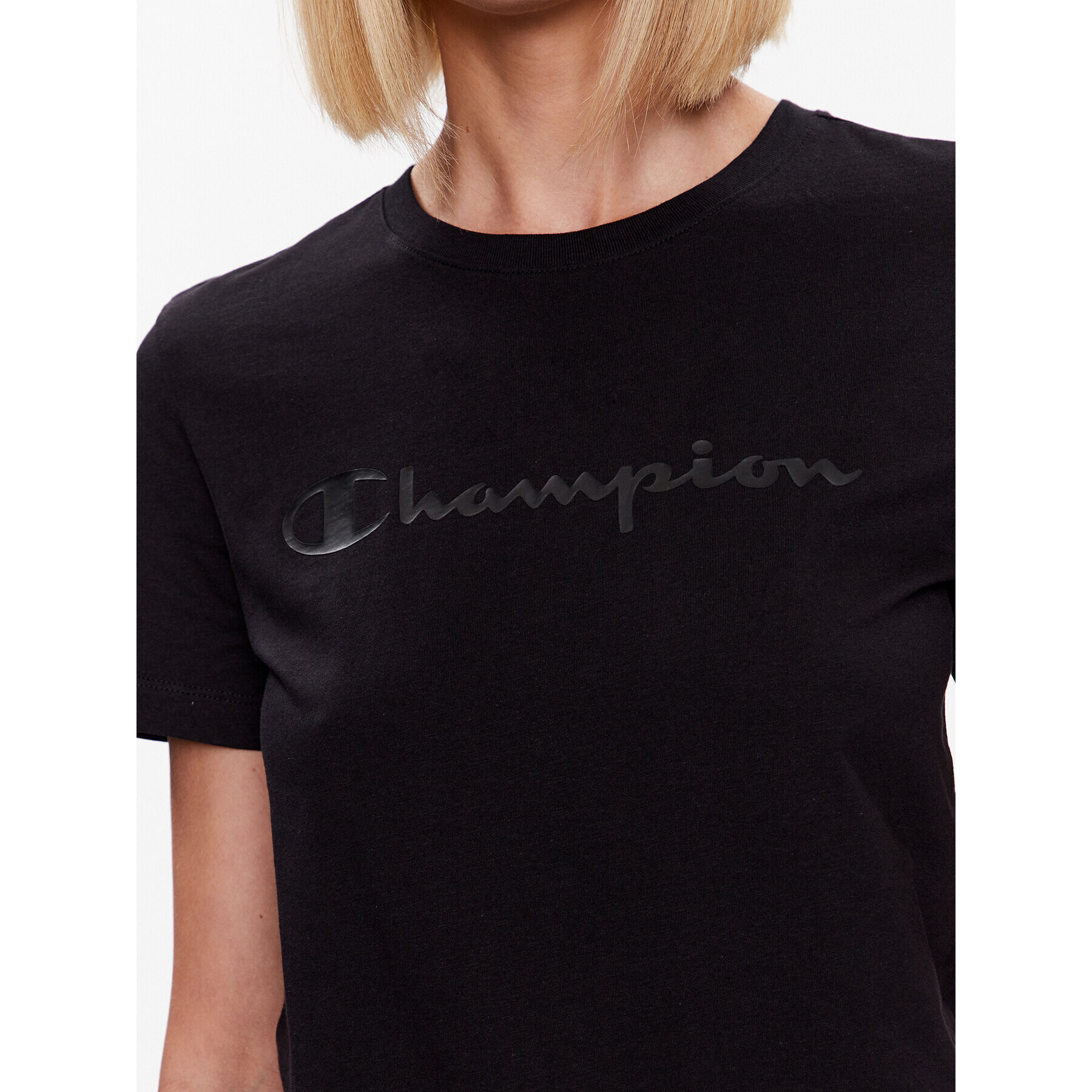 Champion T-Shirt Big Script 114911 Černá Regular Fit - Pepit.cz