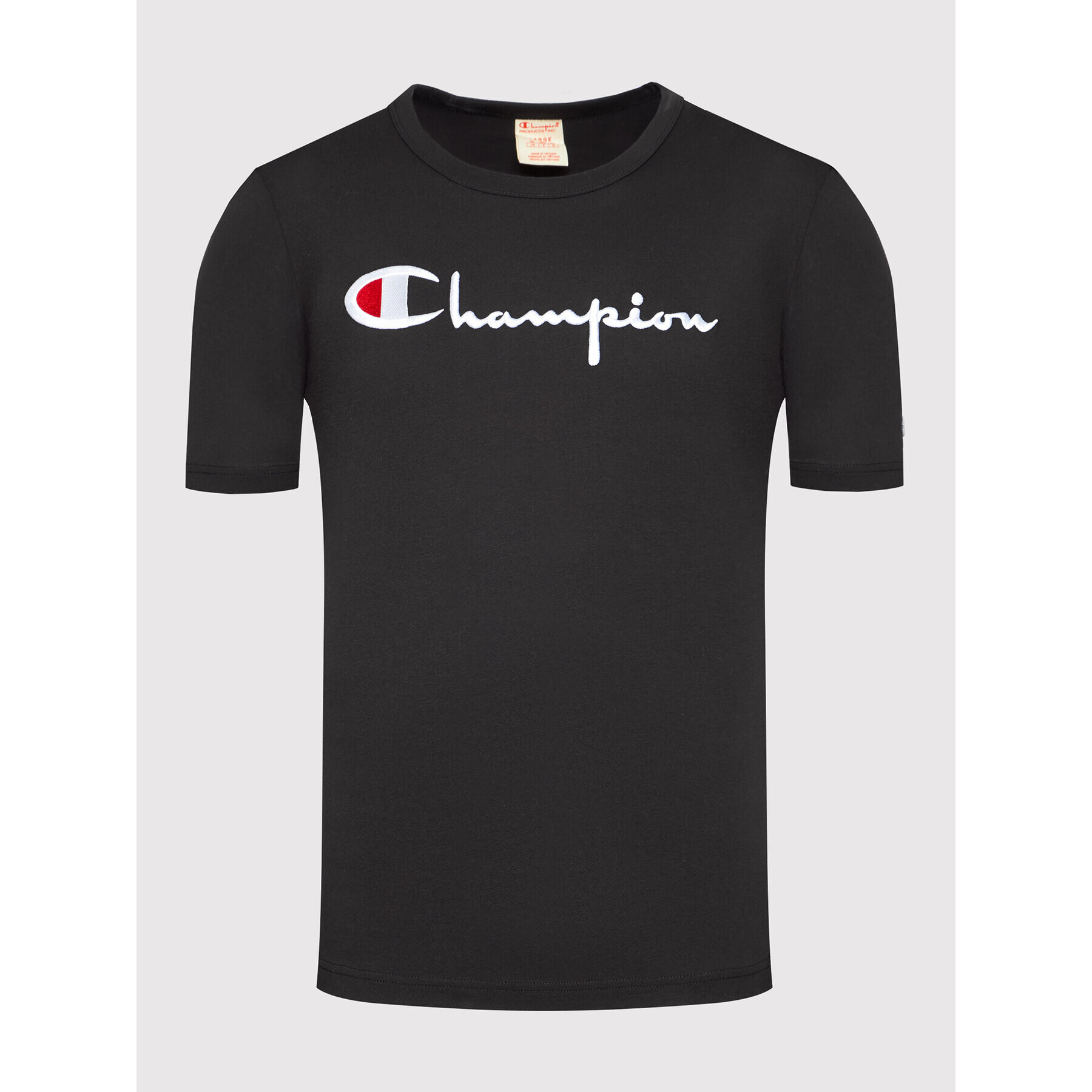 Champion T-Shirt Big Script Logo 216547 Černá Regular Fit - Pepit.cz