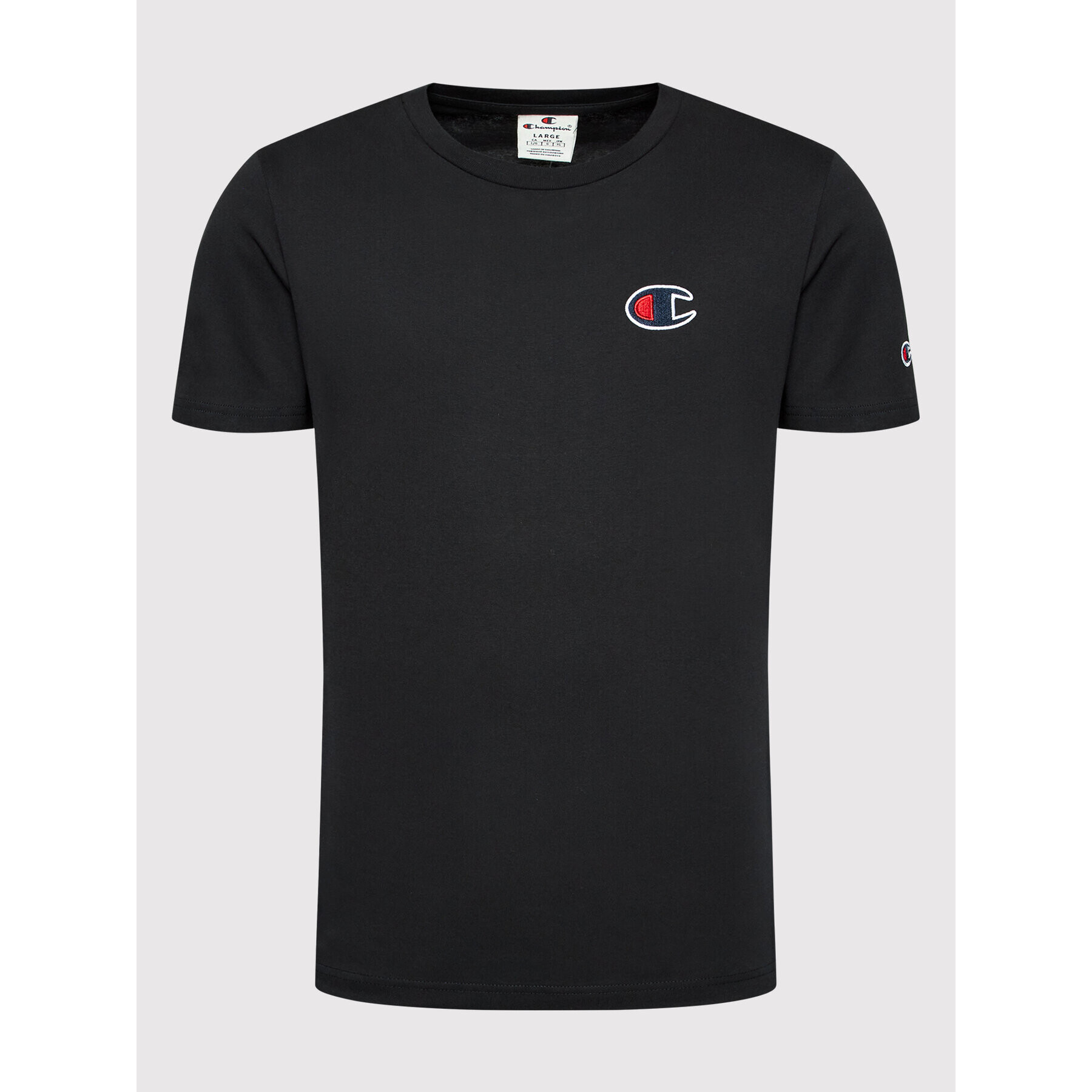 Champion T-Shirt C Logo 217069 Černá Regular Fit - Pepit.cz