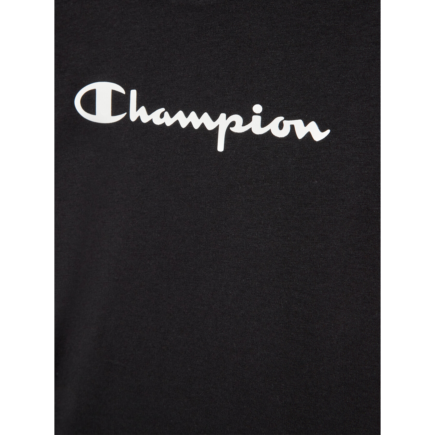 Champion T-Shirt Contrast Script Logo 404541 Černá Regular Fit - Pepit.cz